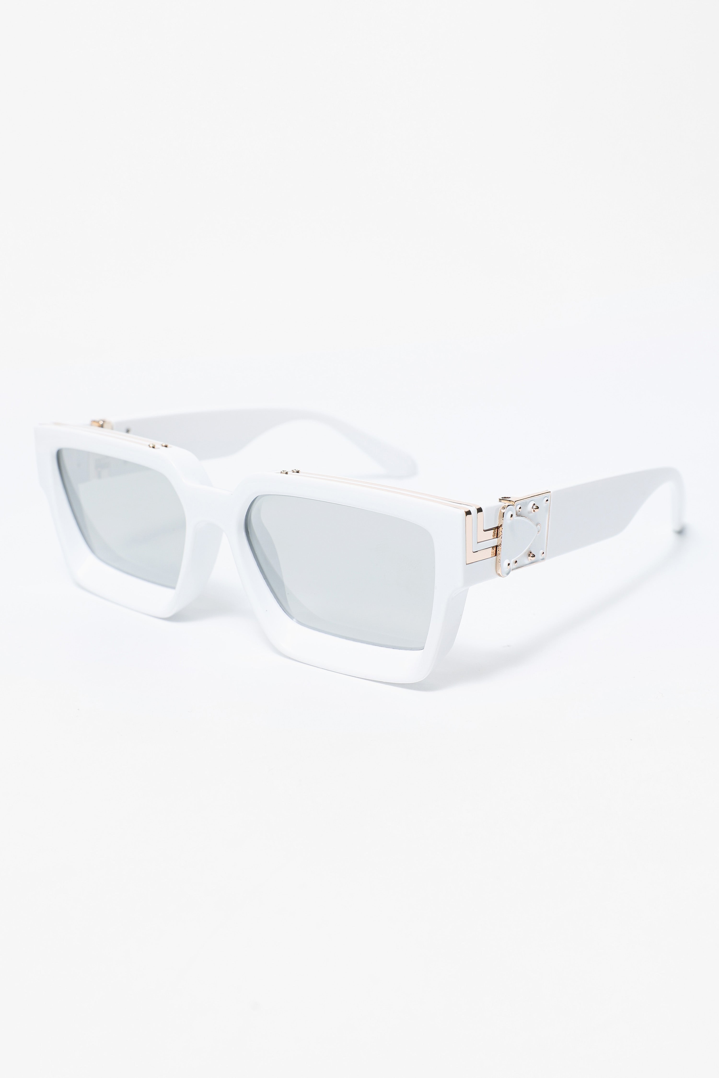 Sonnenbrille - White + Gold + Silver