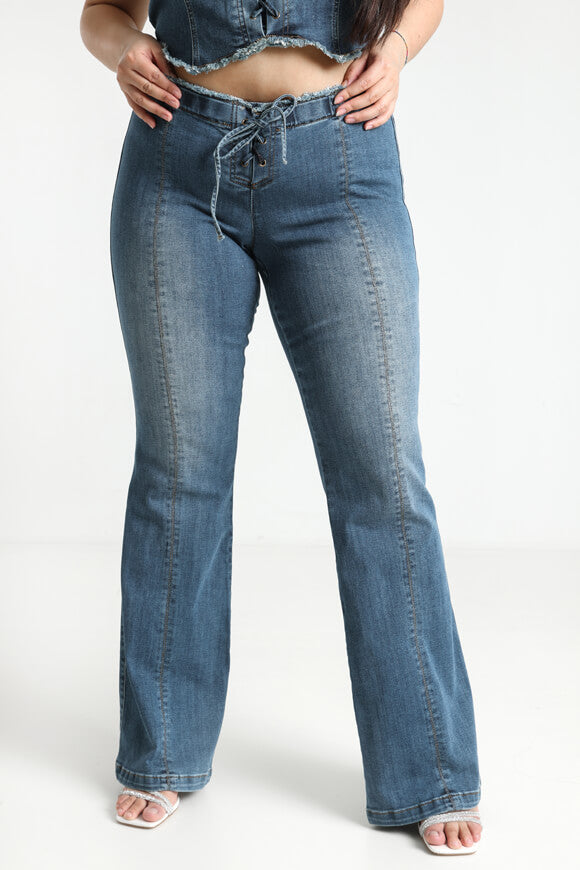 Jeans flare - bleu foncé