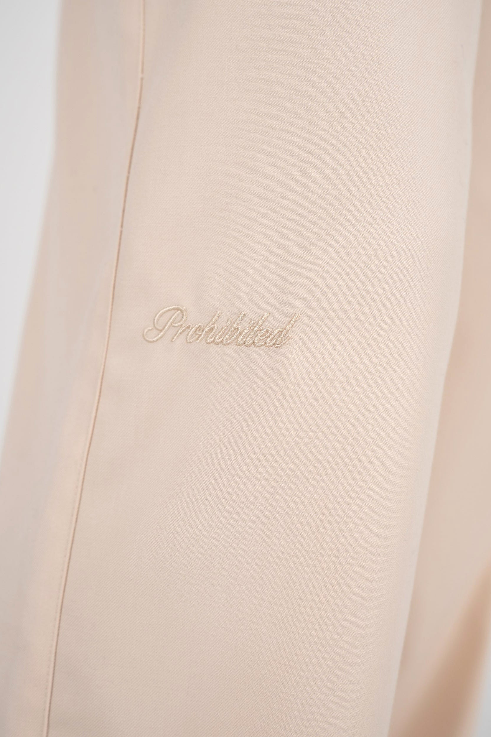 Fabric trousers - Cream
