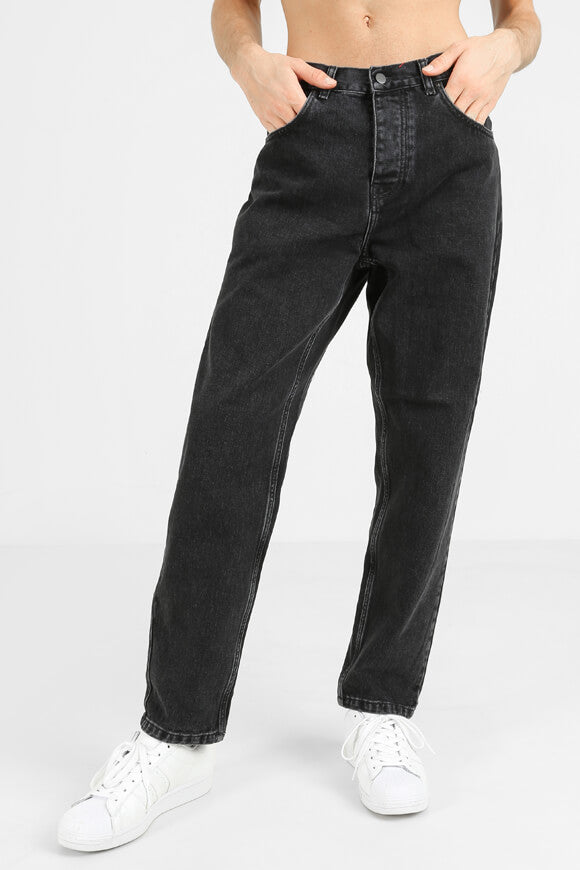 Newel Relaxed Tapered Fit Jeans - Noir Stone Washed