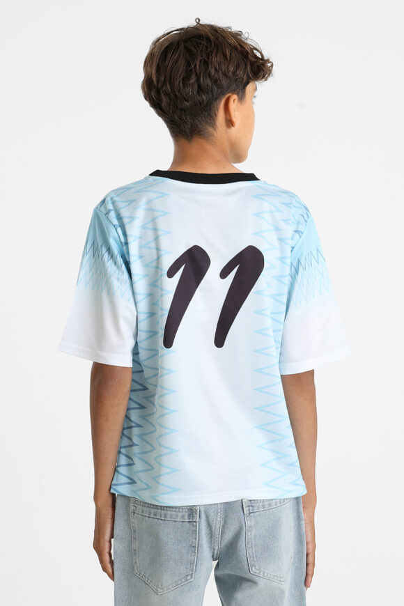 T-Shirt - Weiss + Blau