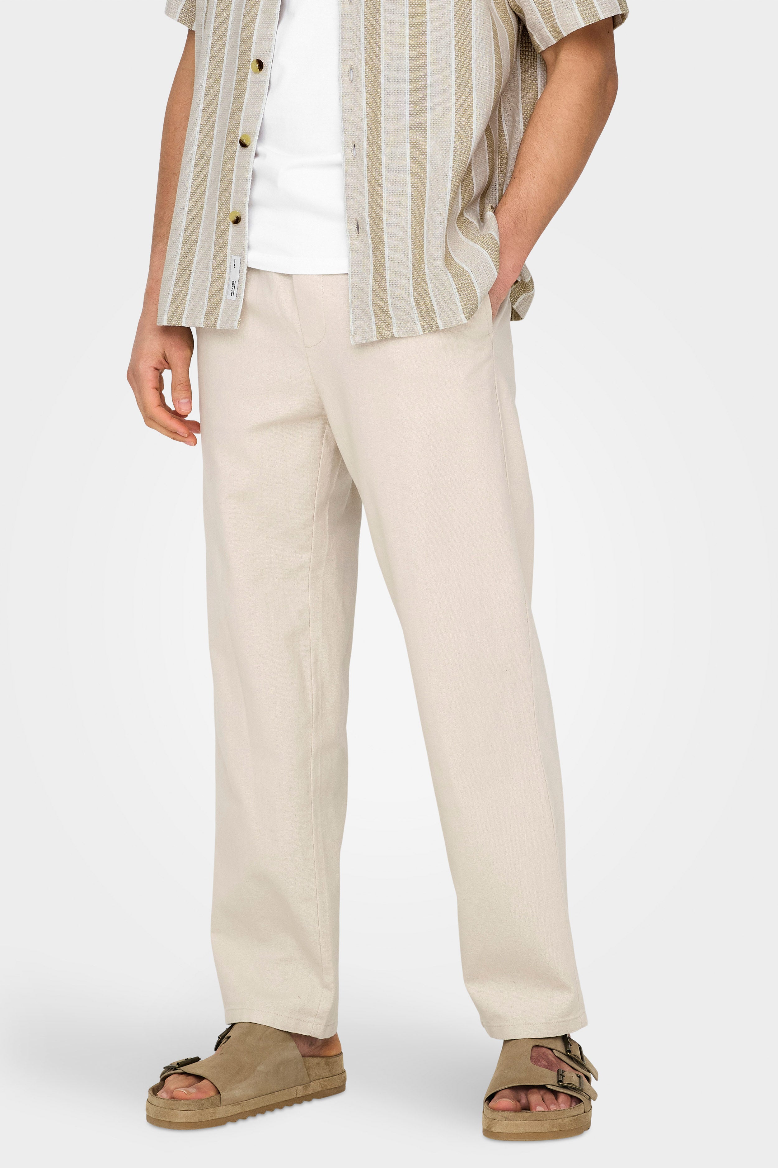 ONSSINUS Leinenhose - Silver Lining