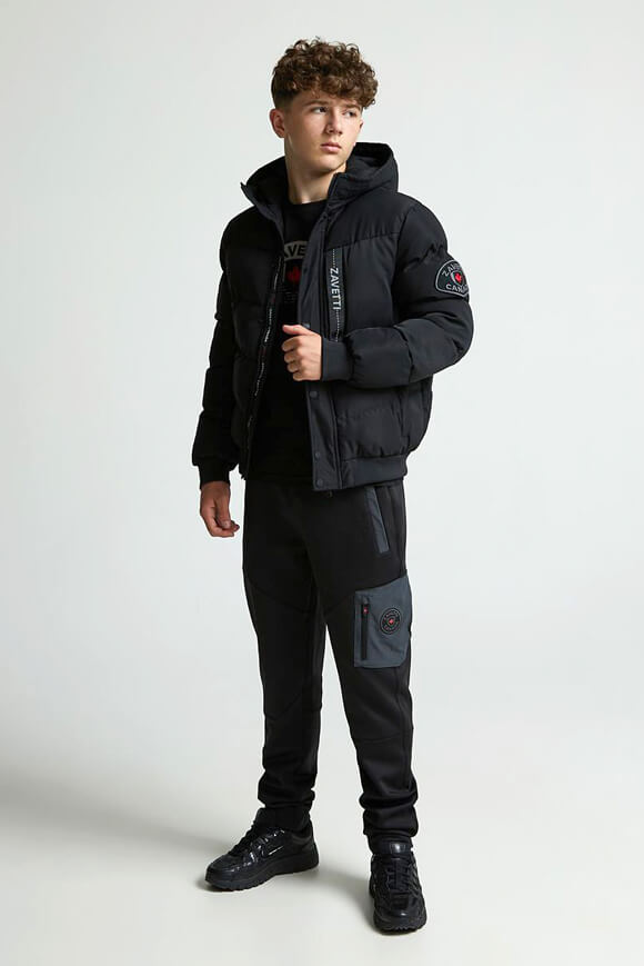 Zovetio Puffer Bomberjacke - Jet Black