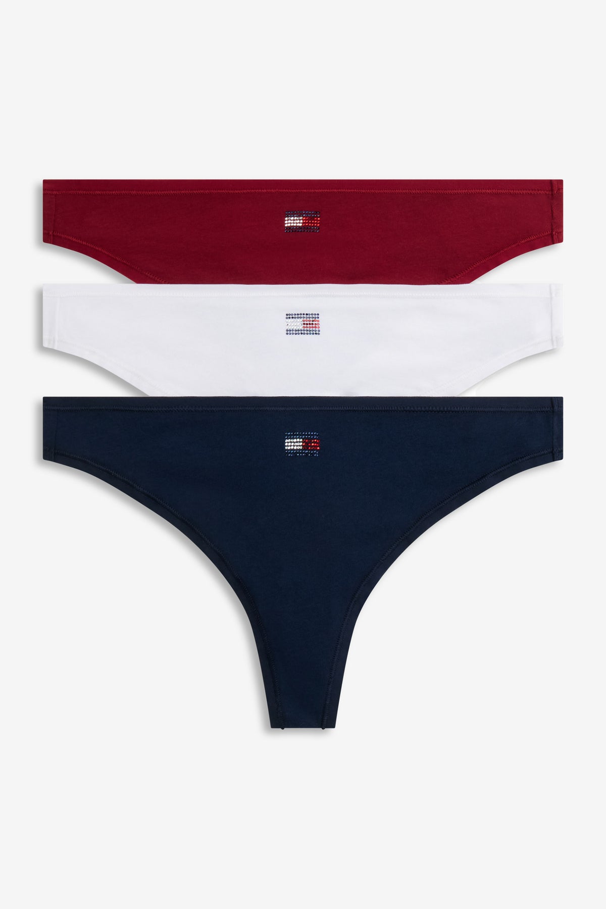 Lot de 3 strings - Red + White + Dark Blue