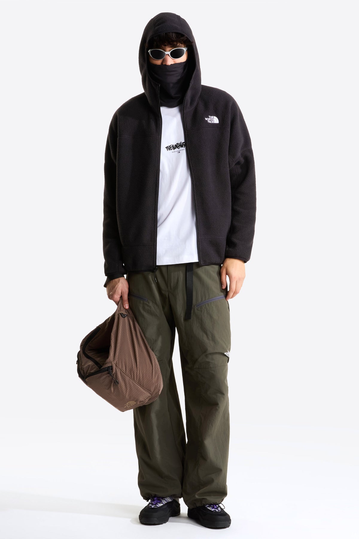 Full-Zip Mask fleece sweatshirt - Black