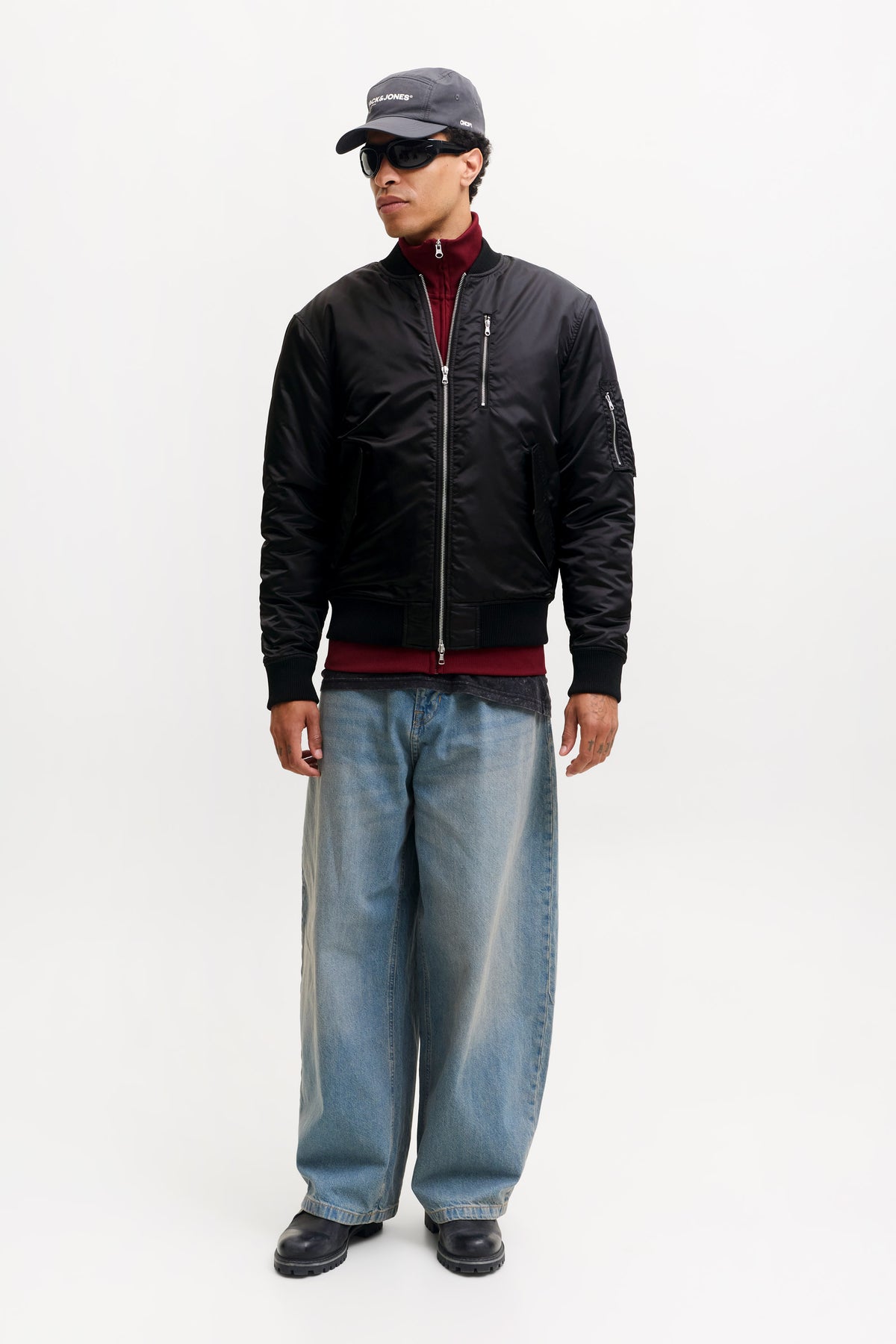 Giacca bomber imbottita JCOTRACE - Black