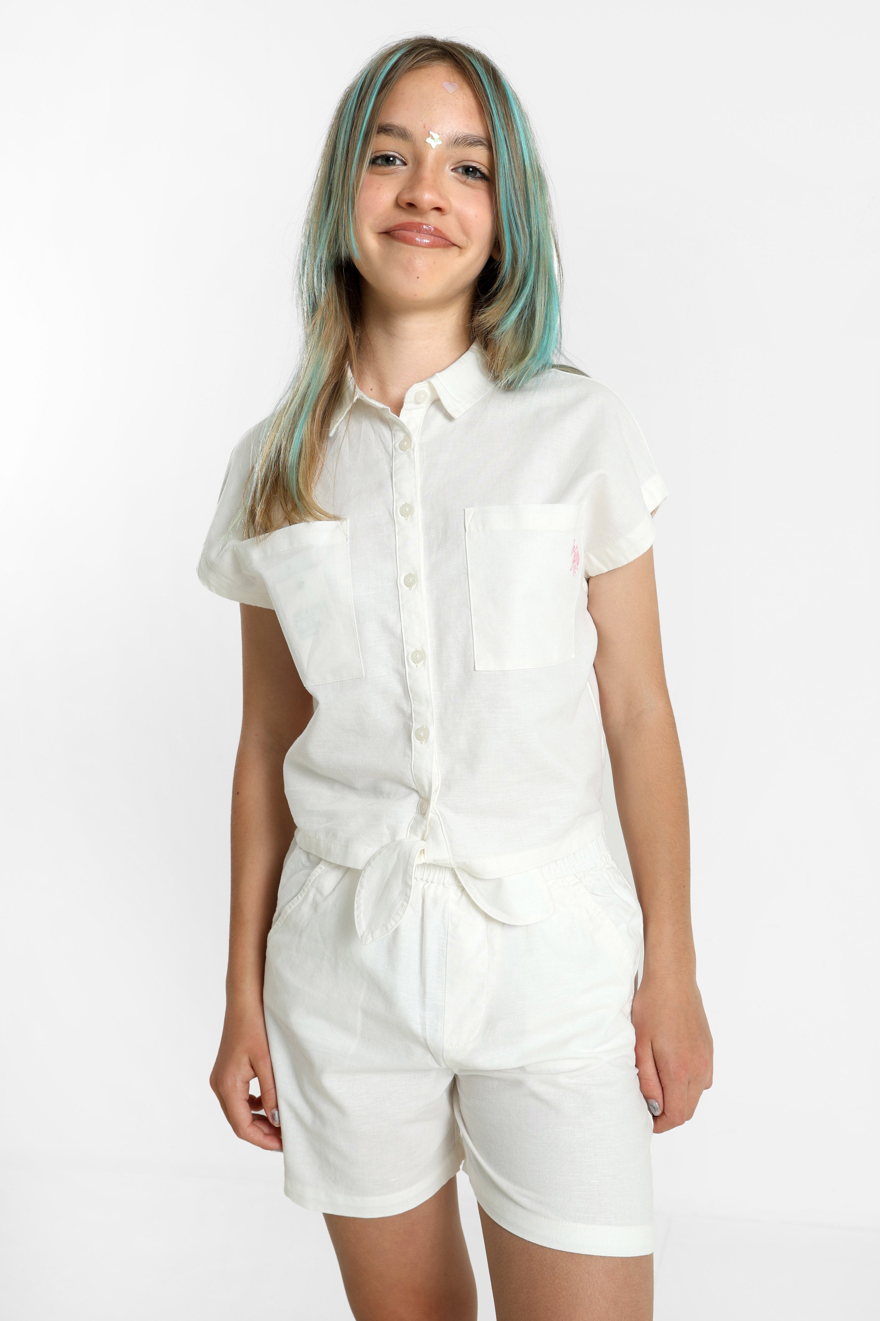 Camicia Noor in lino - Offwhite