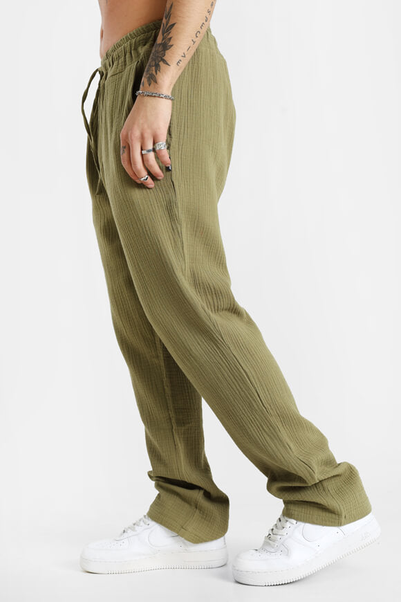 Chiffon trousers - Olive