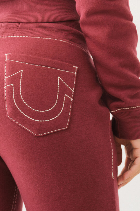 Pantalon sweat bootcut - Cordovan