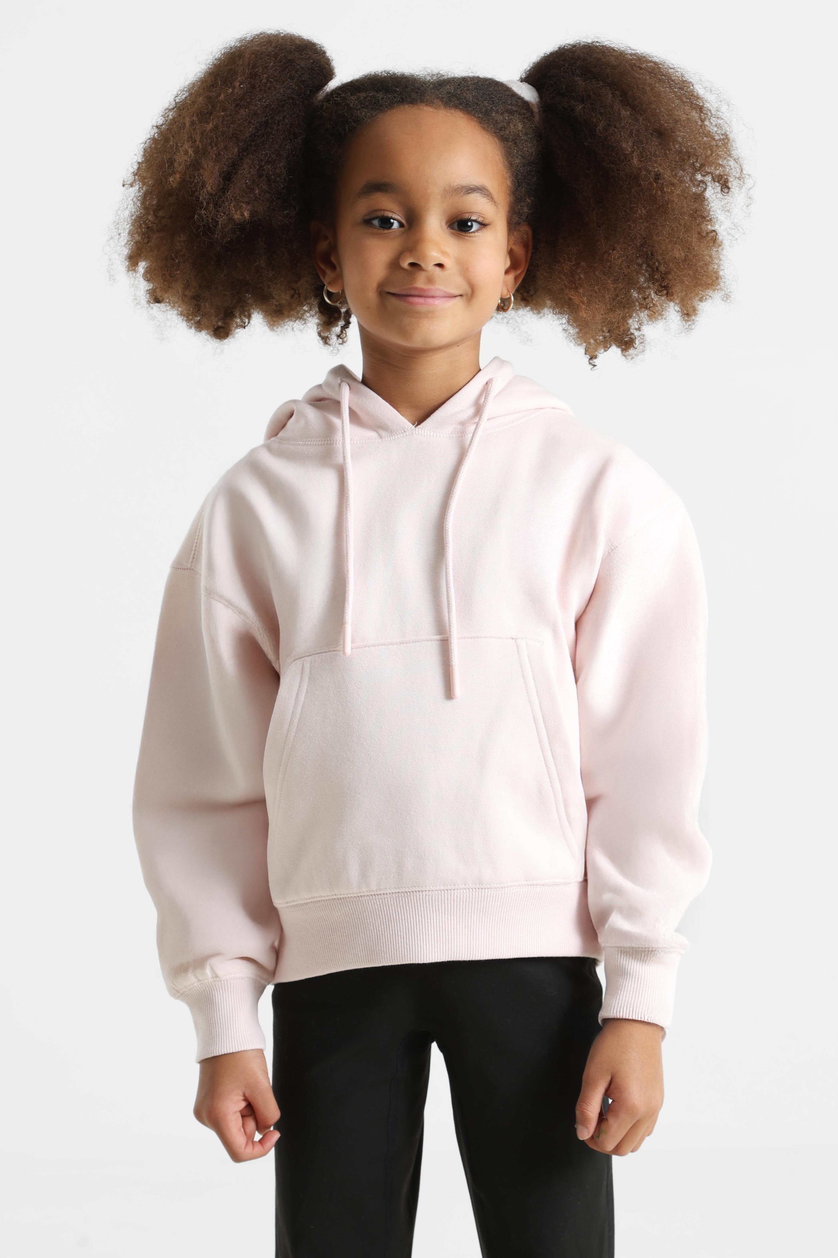 Oversize hooded sweatshirt - Light pink