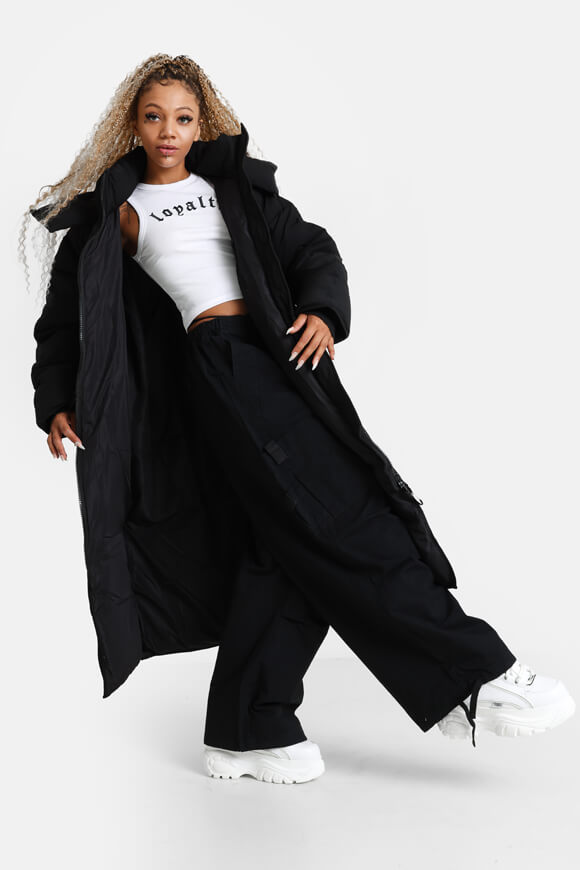 Quilted coat - Black