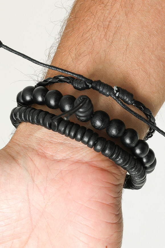 Lot de 3 bracelets - Noir