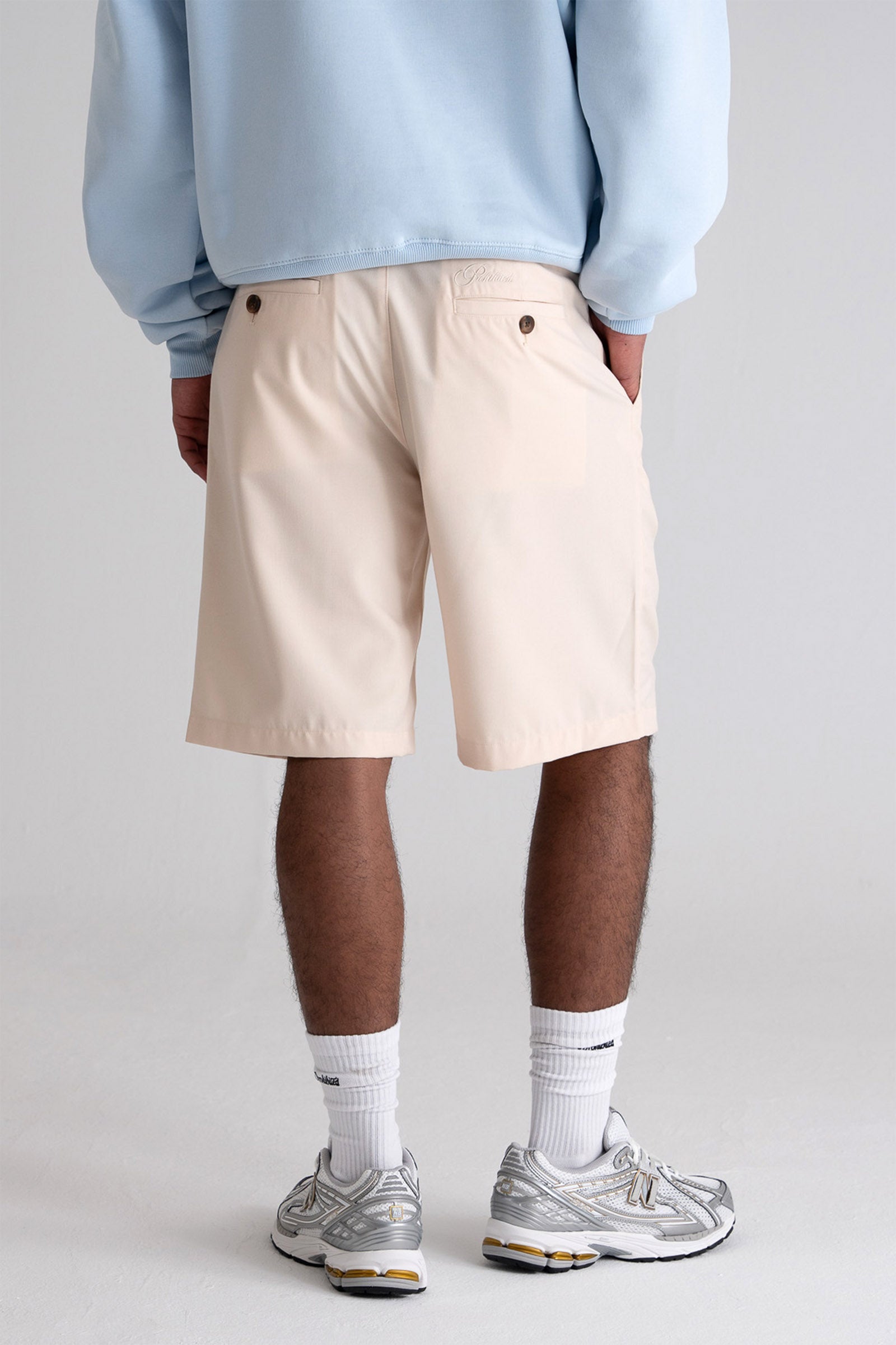 Short en tissu - Cream