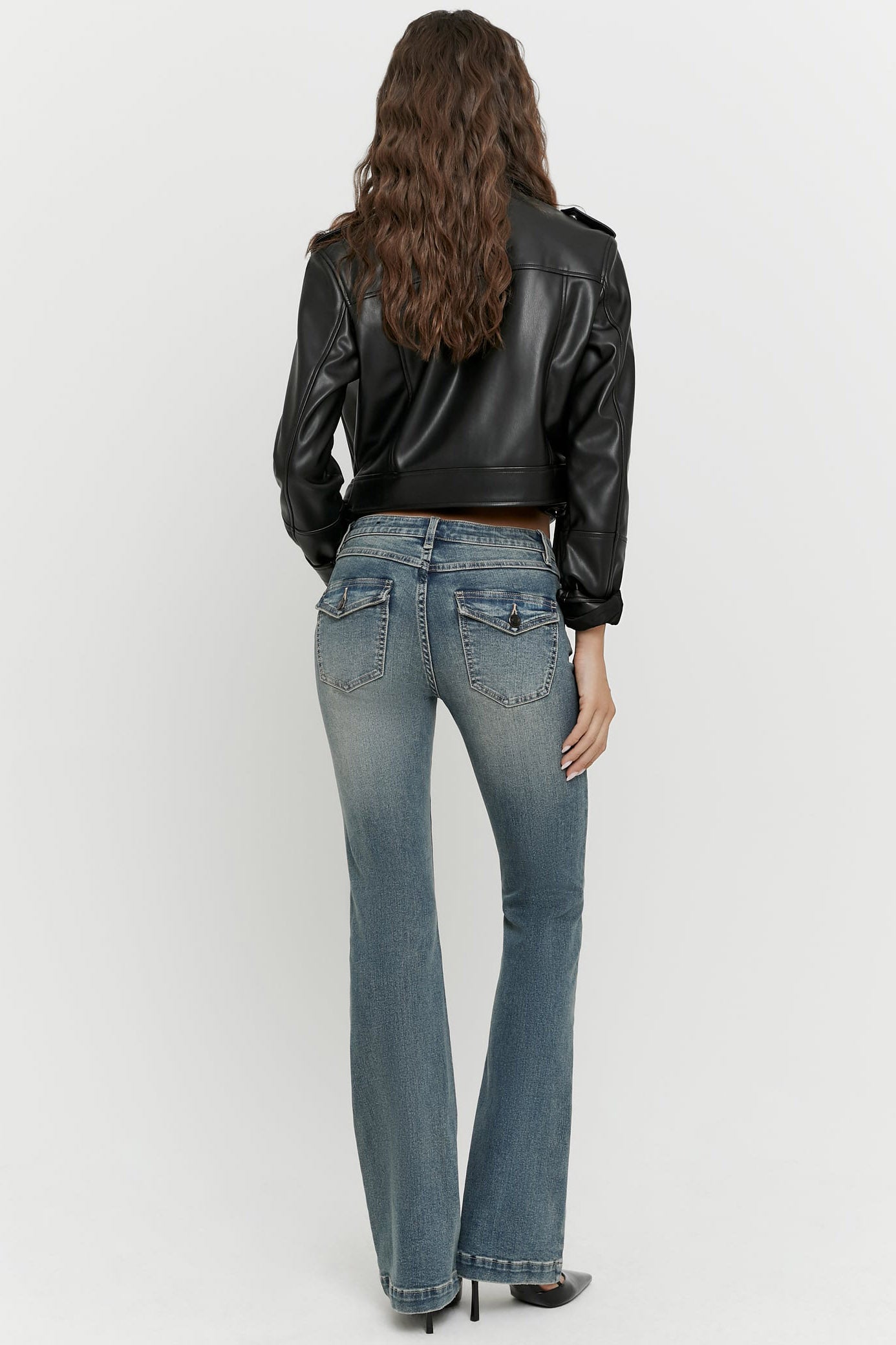 Bootcut Jeans - Medium Indigo Wash