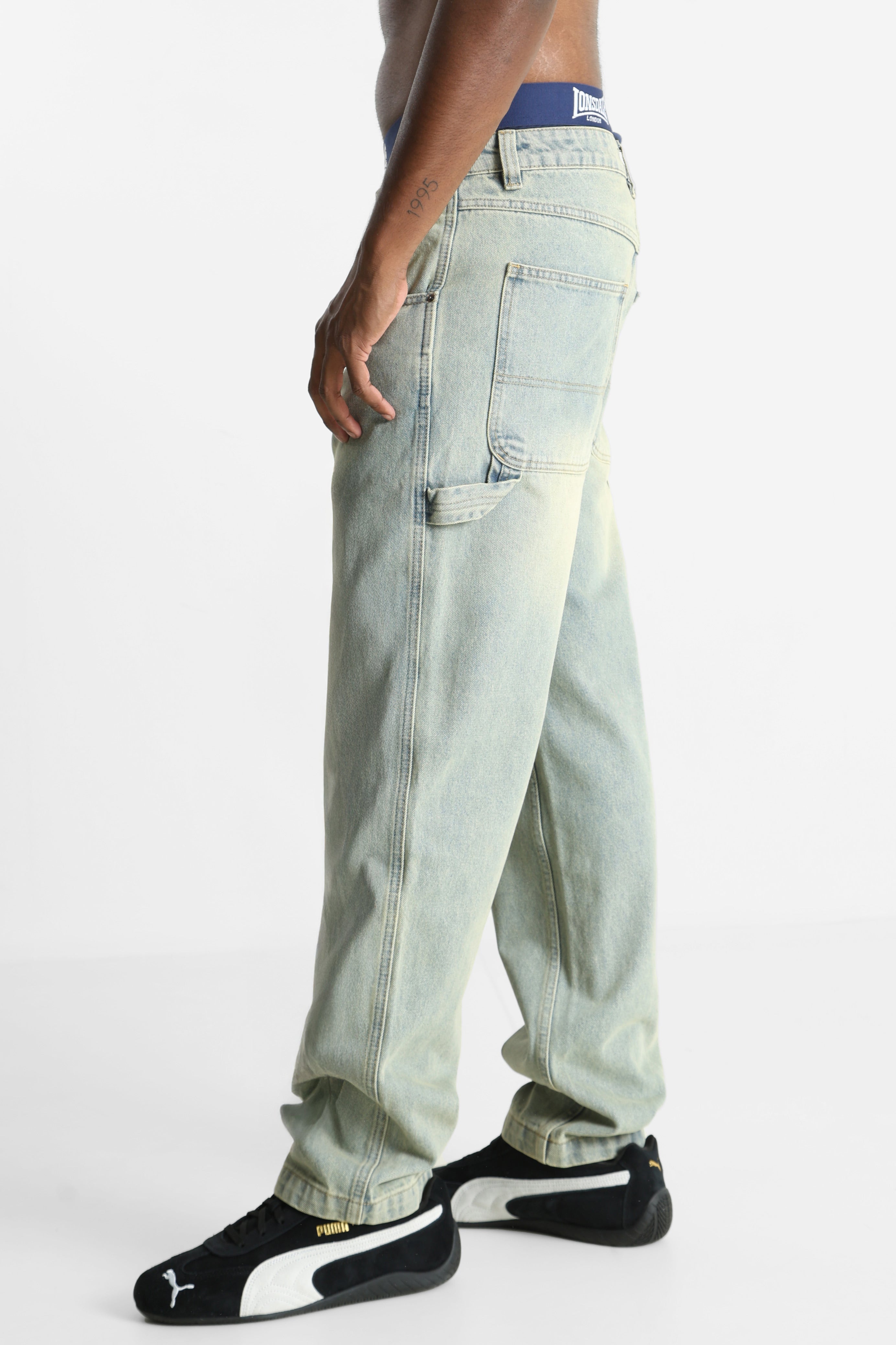 Regular fit jeans - Washed Blue