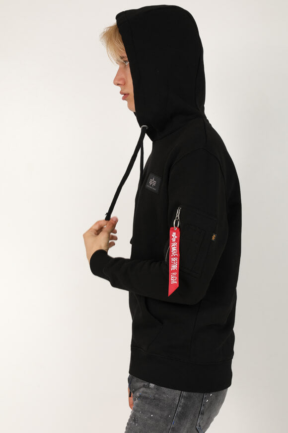 Kapuzensweatshirt - Schwarz