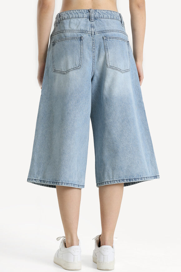 Short en jean - Bleu clair
