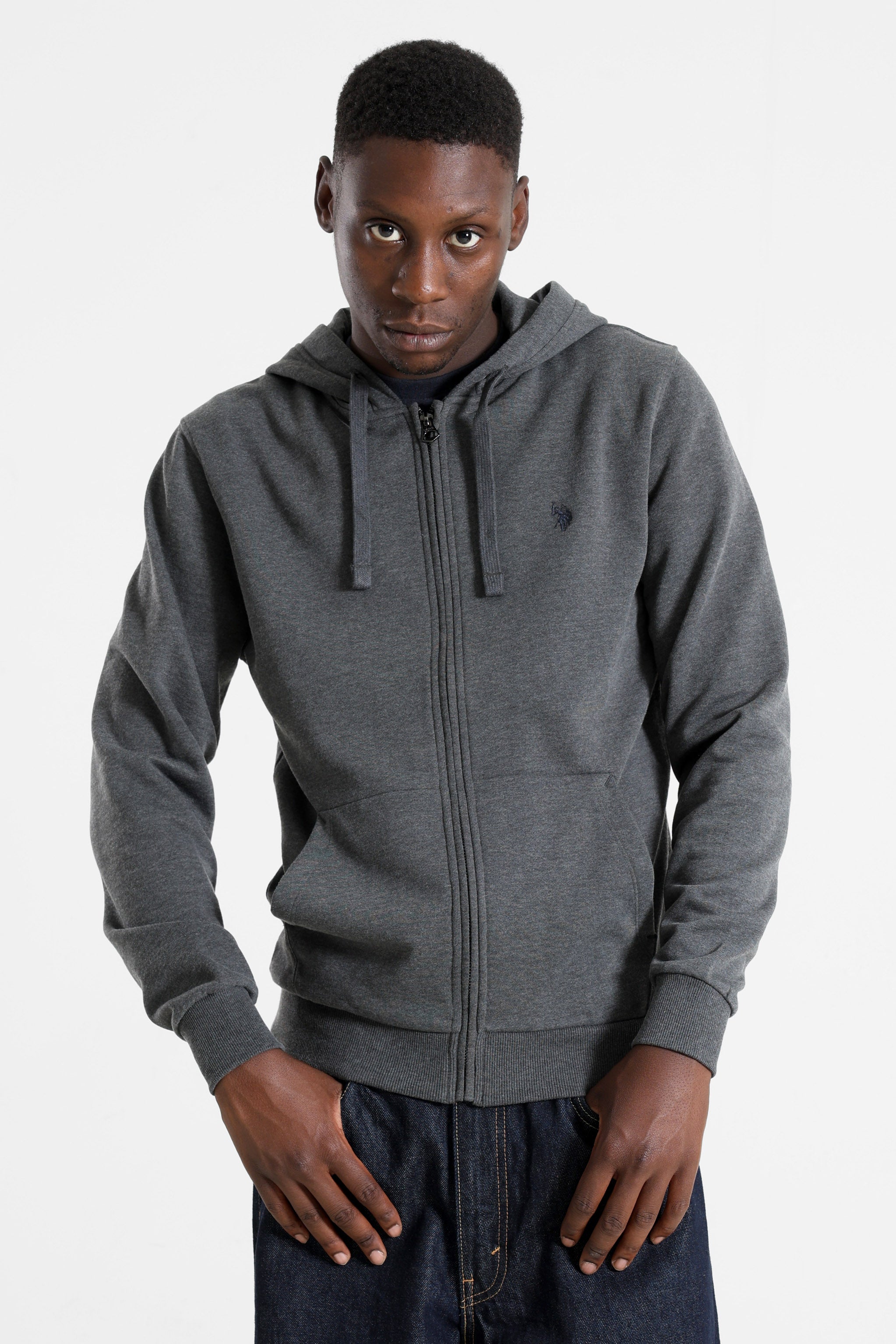 Luke Kapuzensweatjacke - Dark Grey Heather