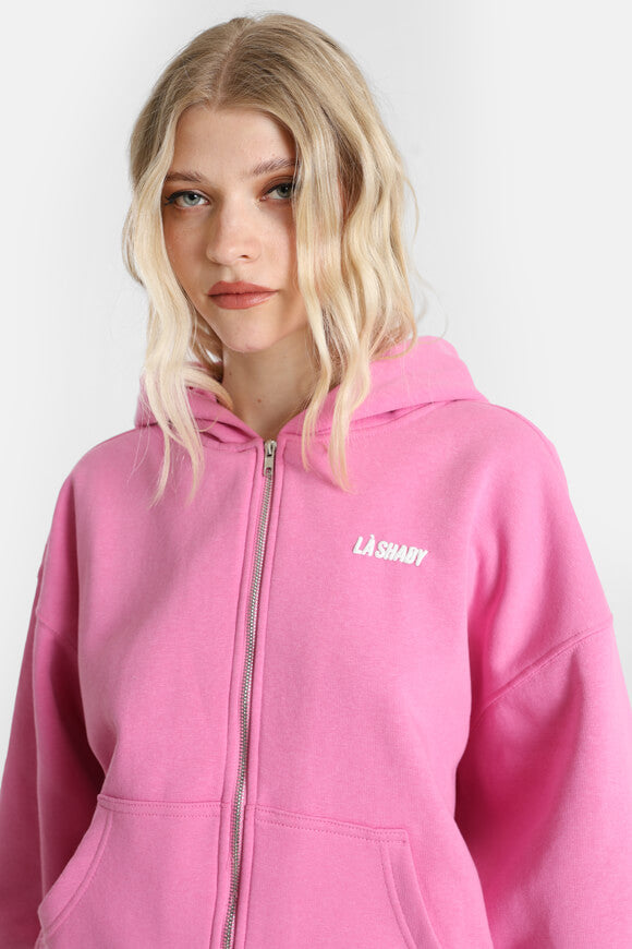 Sweat à capuche oversize - Rose