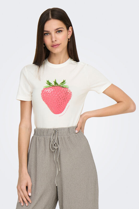 ONLKELLY Crop T-Shirt - Cloud Dancer