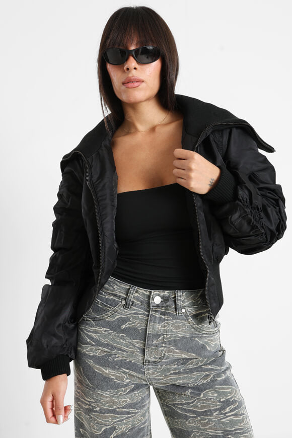 Veste bomber courte - Black