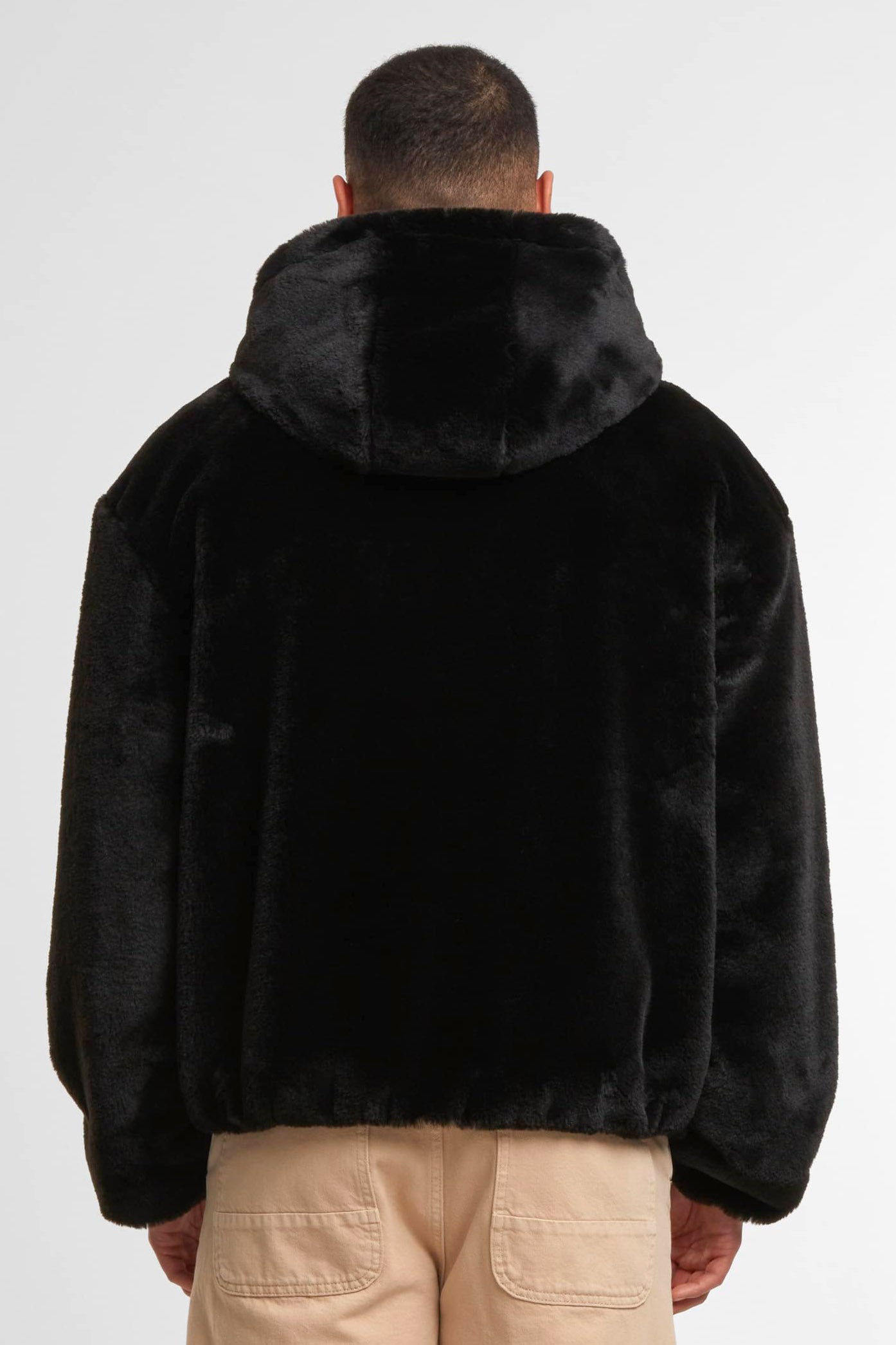 Faux fur jacket - Black