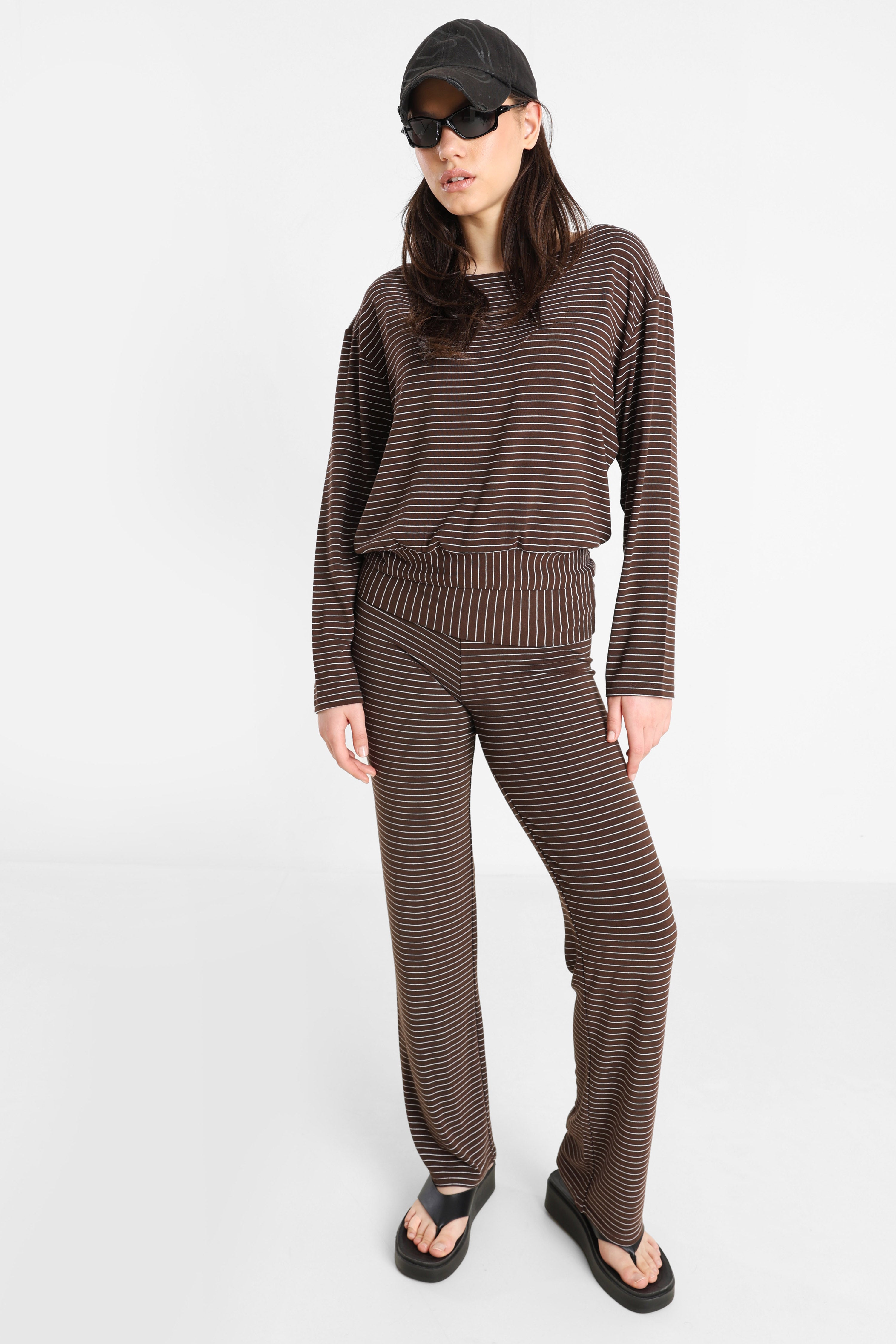 Langarmshirt - Braun