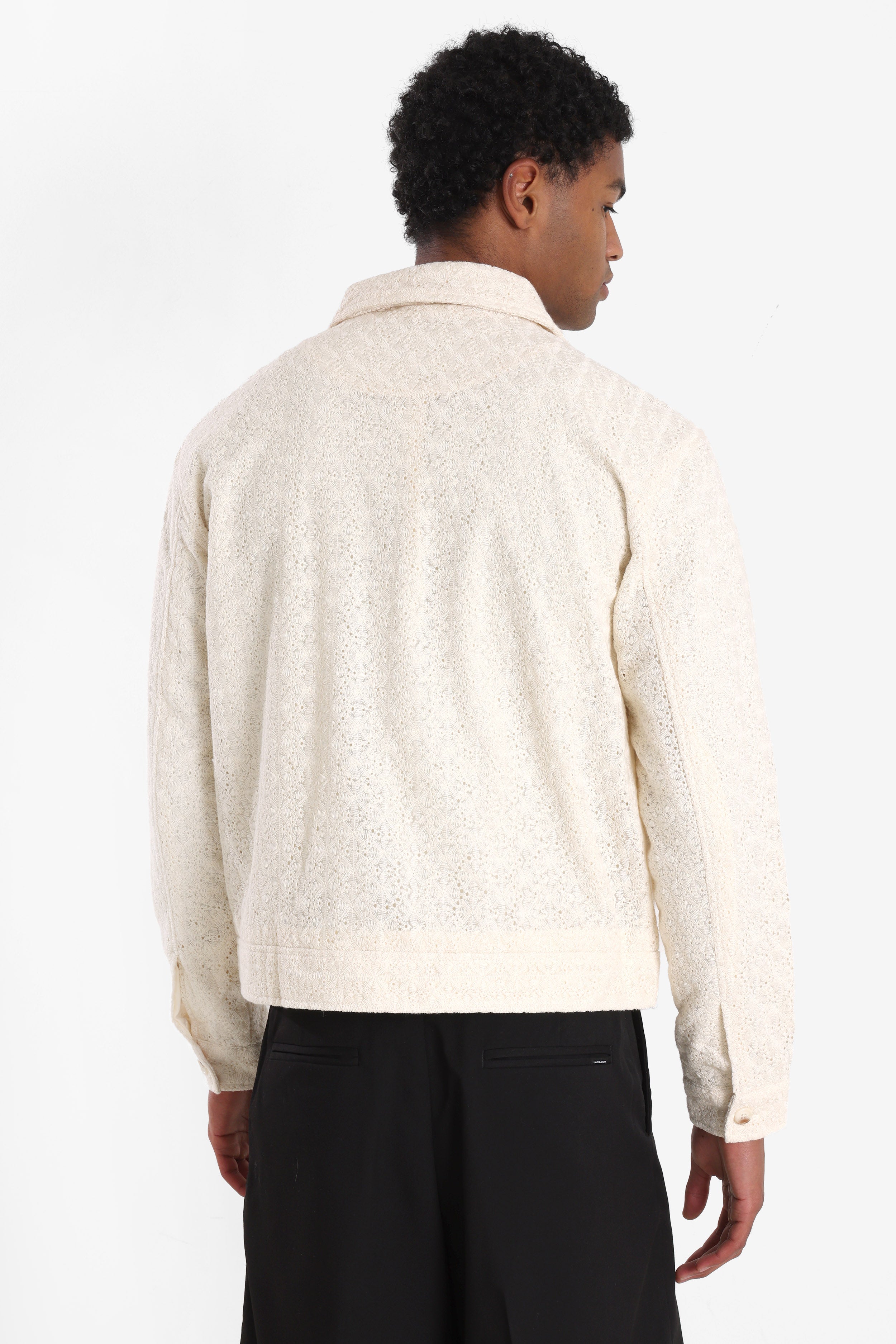 Leichte Häkeljacke - Cream