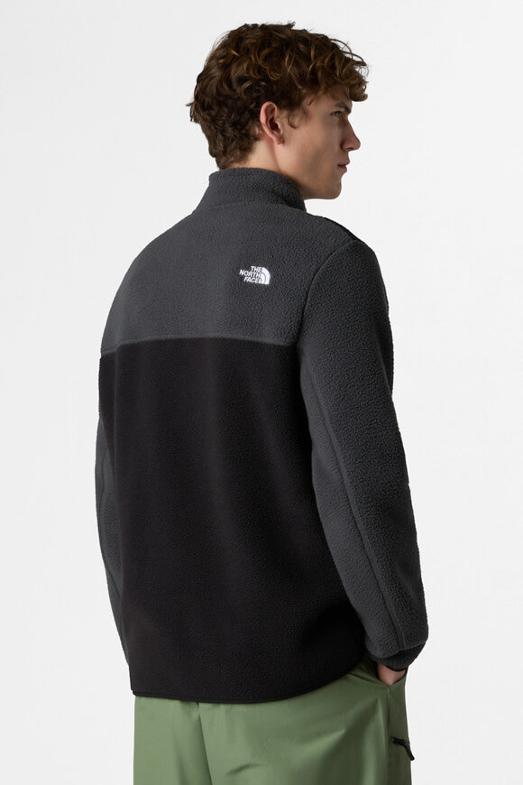Yumiori Fleece Sweater - Black + Asphalt Grey + Monument Grey