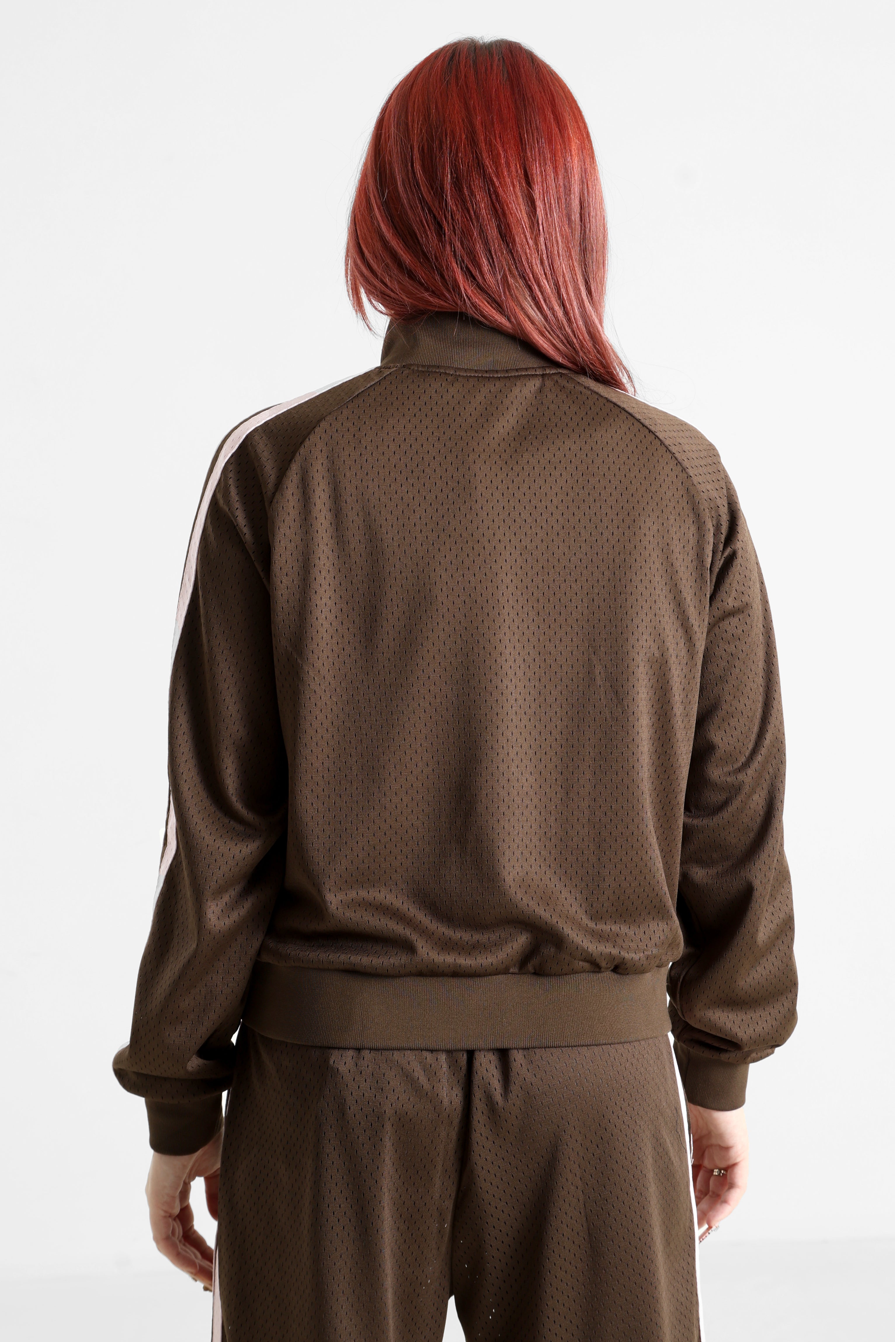 Mesh Trainingsjacke - Dark Brown