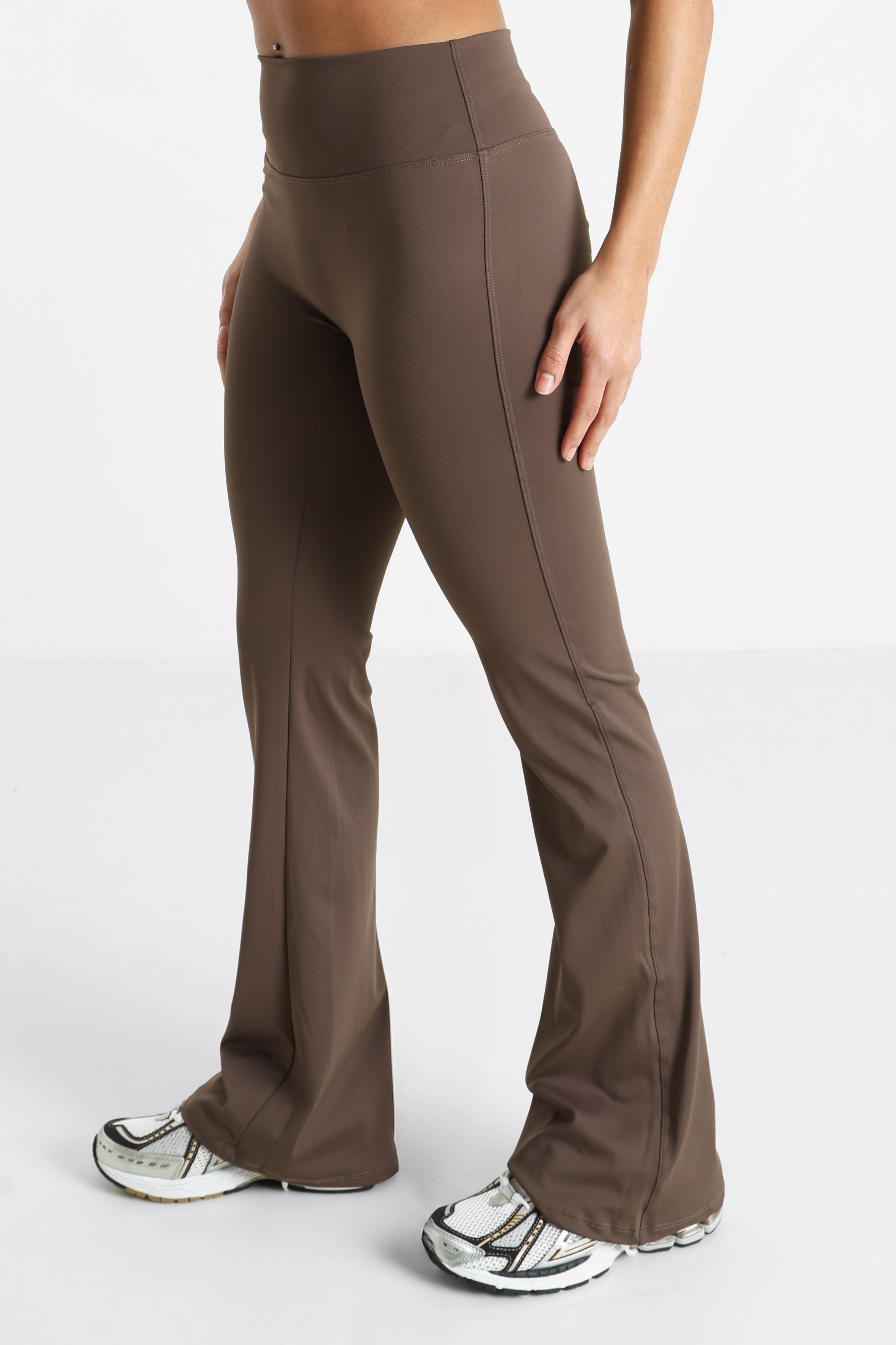 Flare Leggings - Brown
