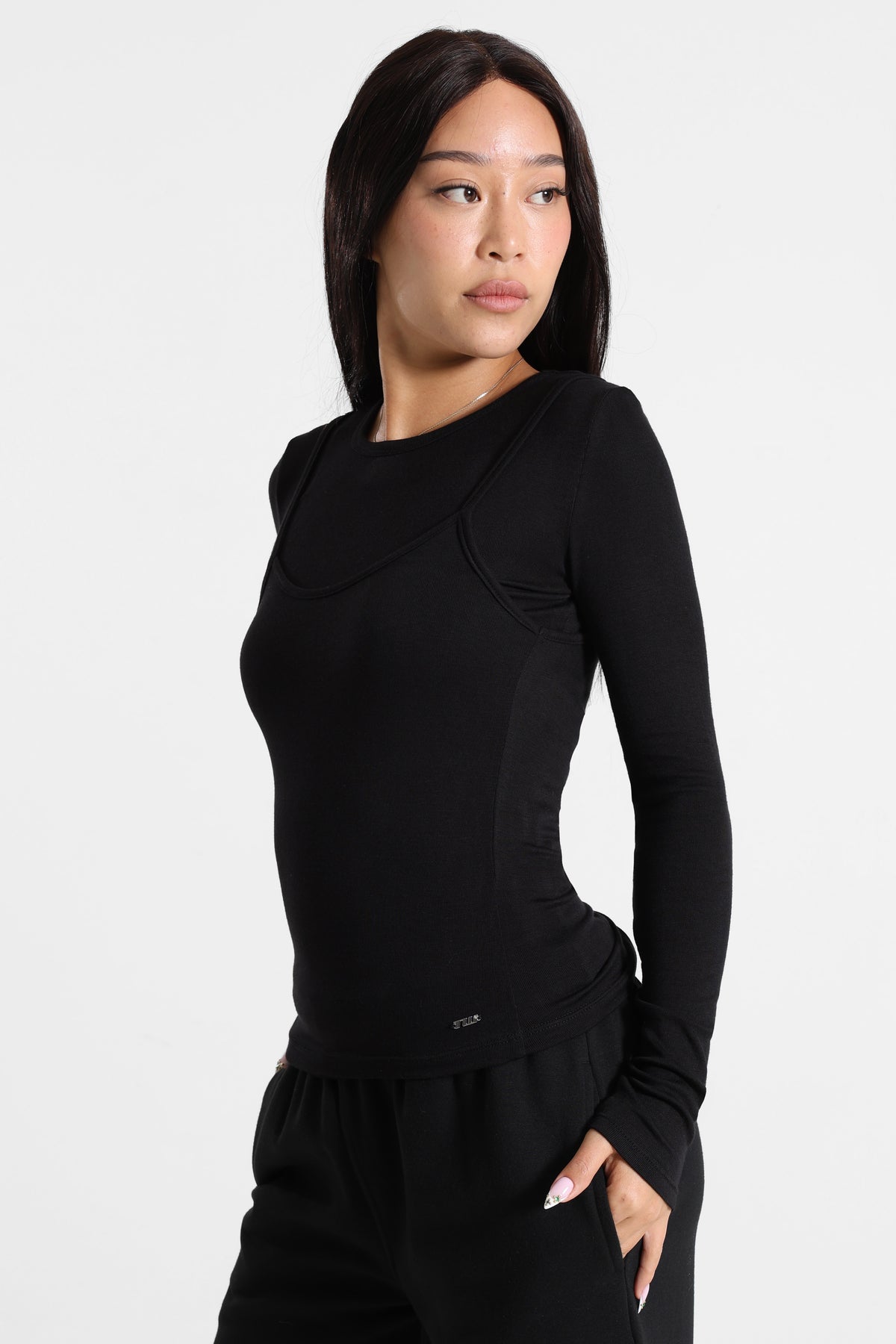 Langarmshirt - Black