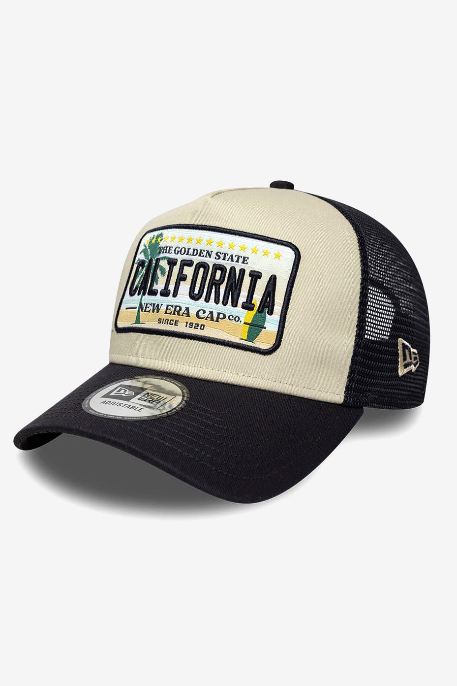 Casquette trucker / snapback - Navy + Beige