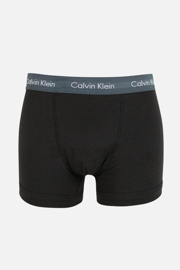 Lot de trois boxers - Noir + Blanc + Bleu + Dusty