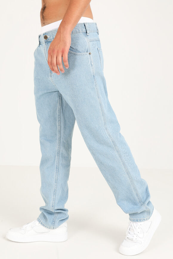 Houston Relaxed Straight Fit Jeans - Vintage Aged Blue