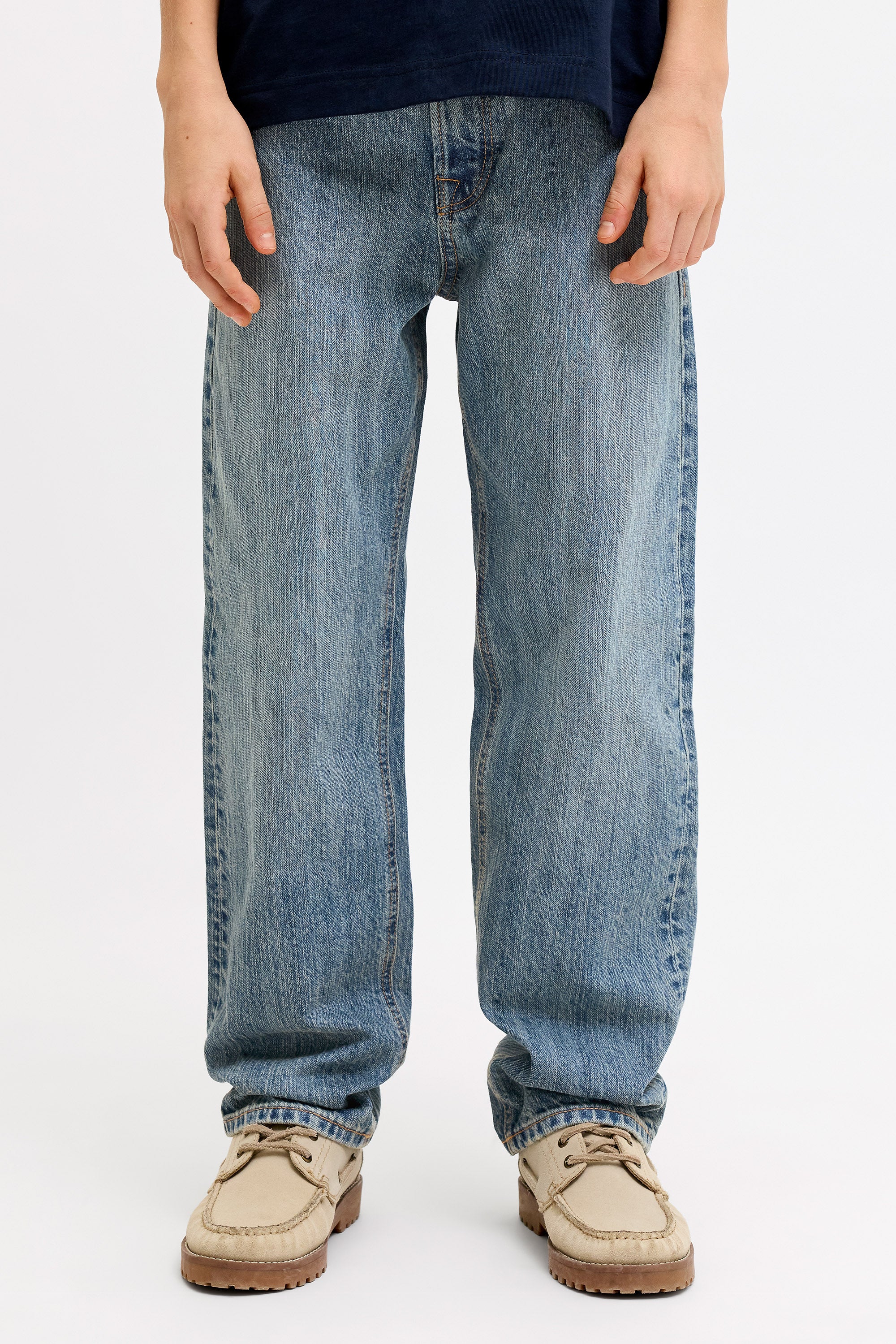 JJICHRIS Relaxed Fit Jeans - Blue Denim