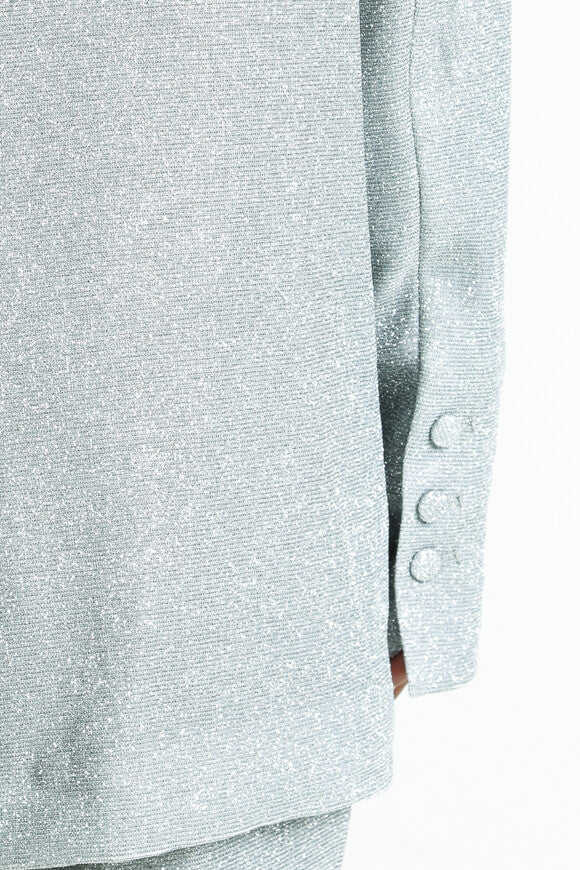 Glitzer Blazer - Silber