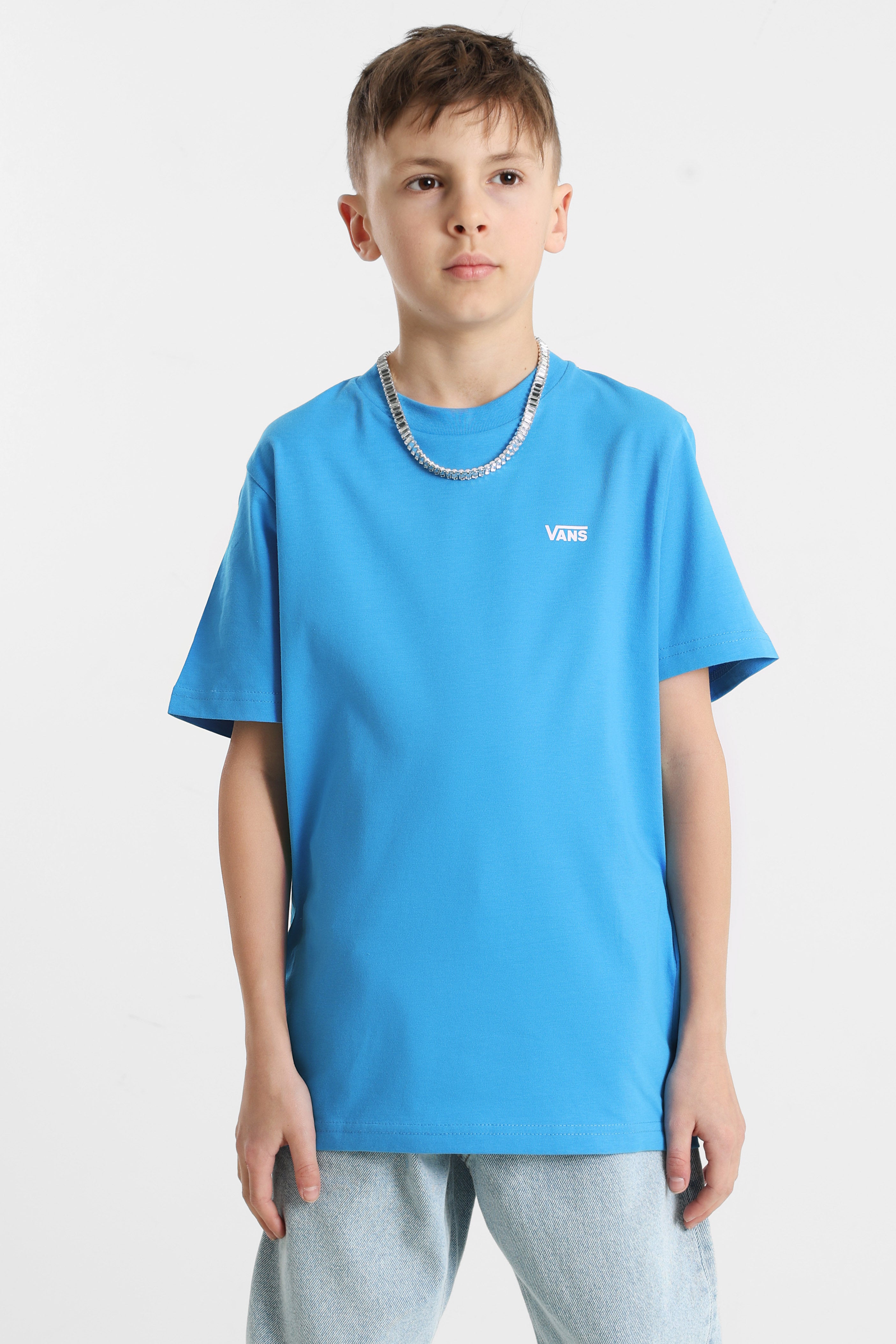 Left Chest T-Shirt - Bright Azure