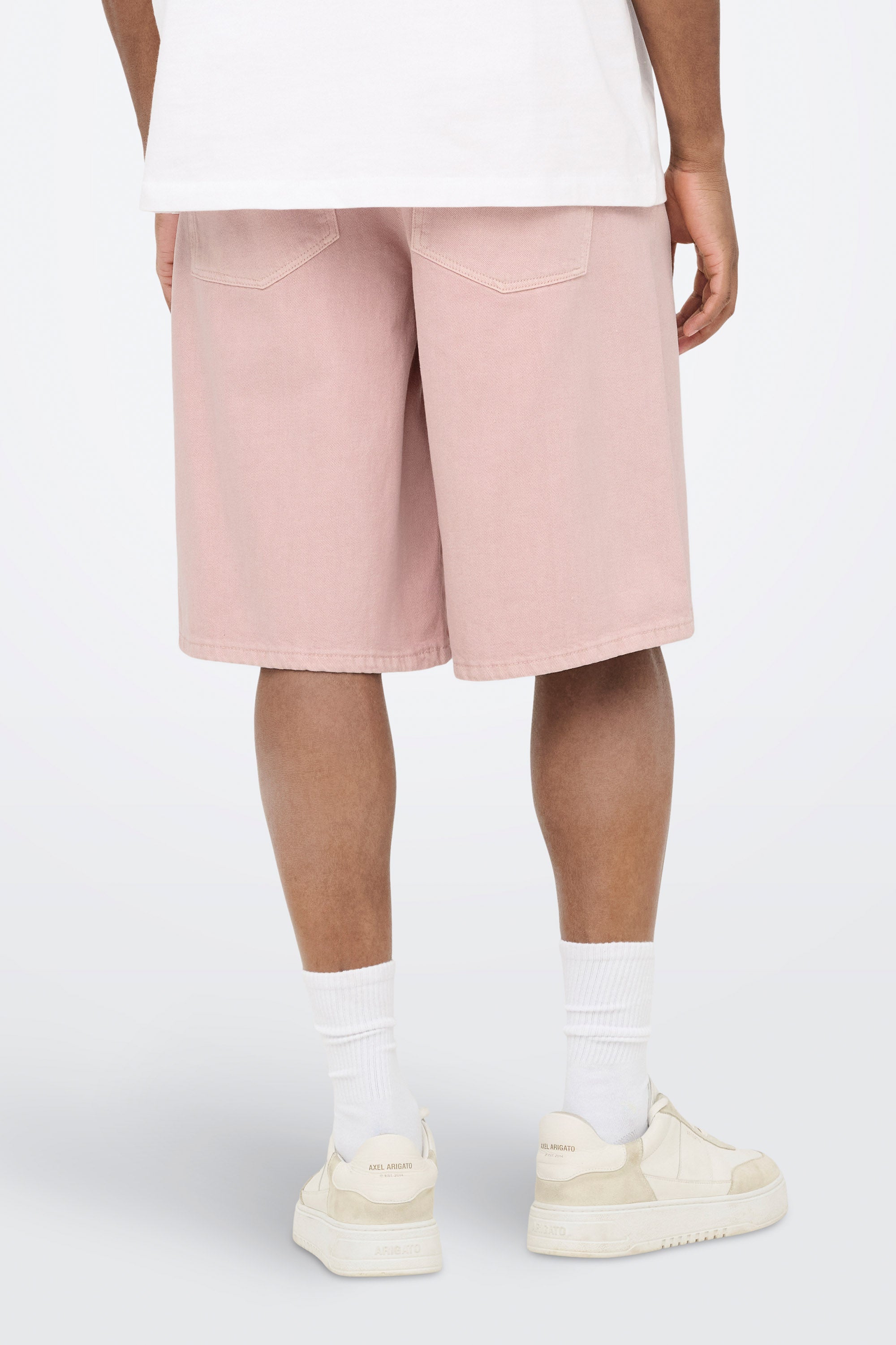 ONSCARL denim bermuda shorts - Veiled Pink