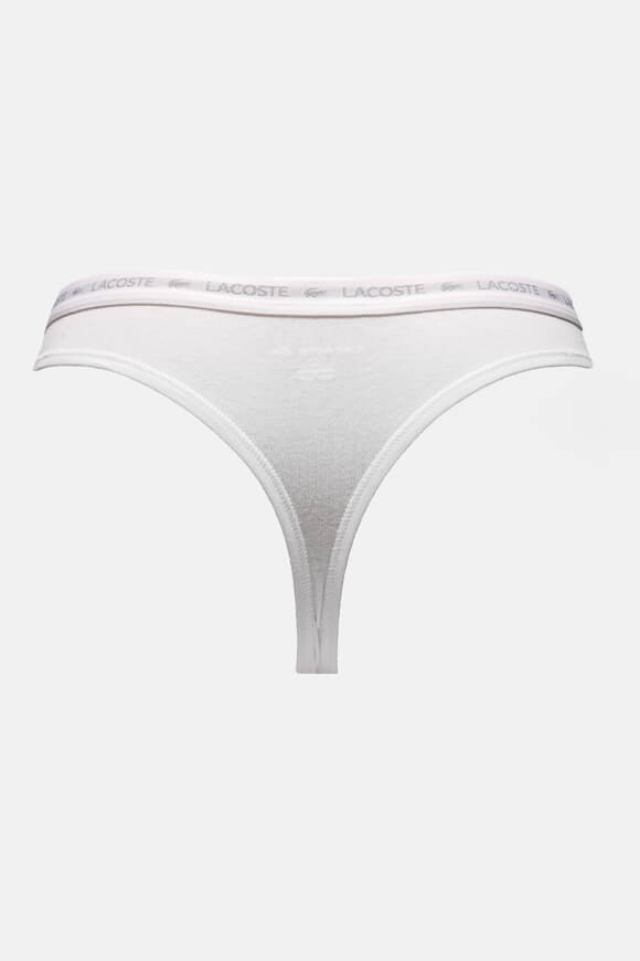 Three-pack of thongs - White + Navy + Light Blue