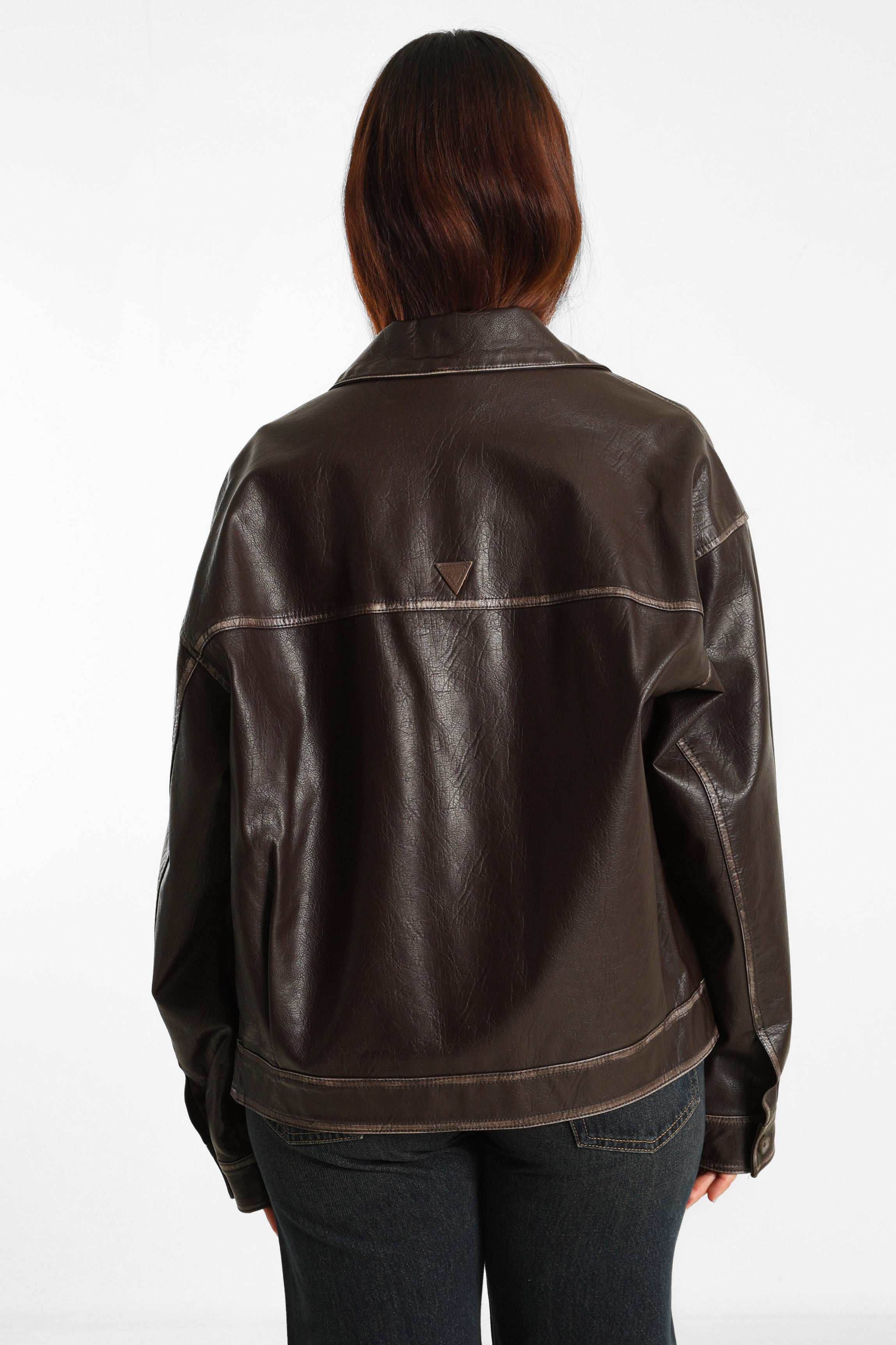 Kunstlederjacke - Chocco Brown