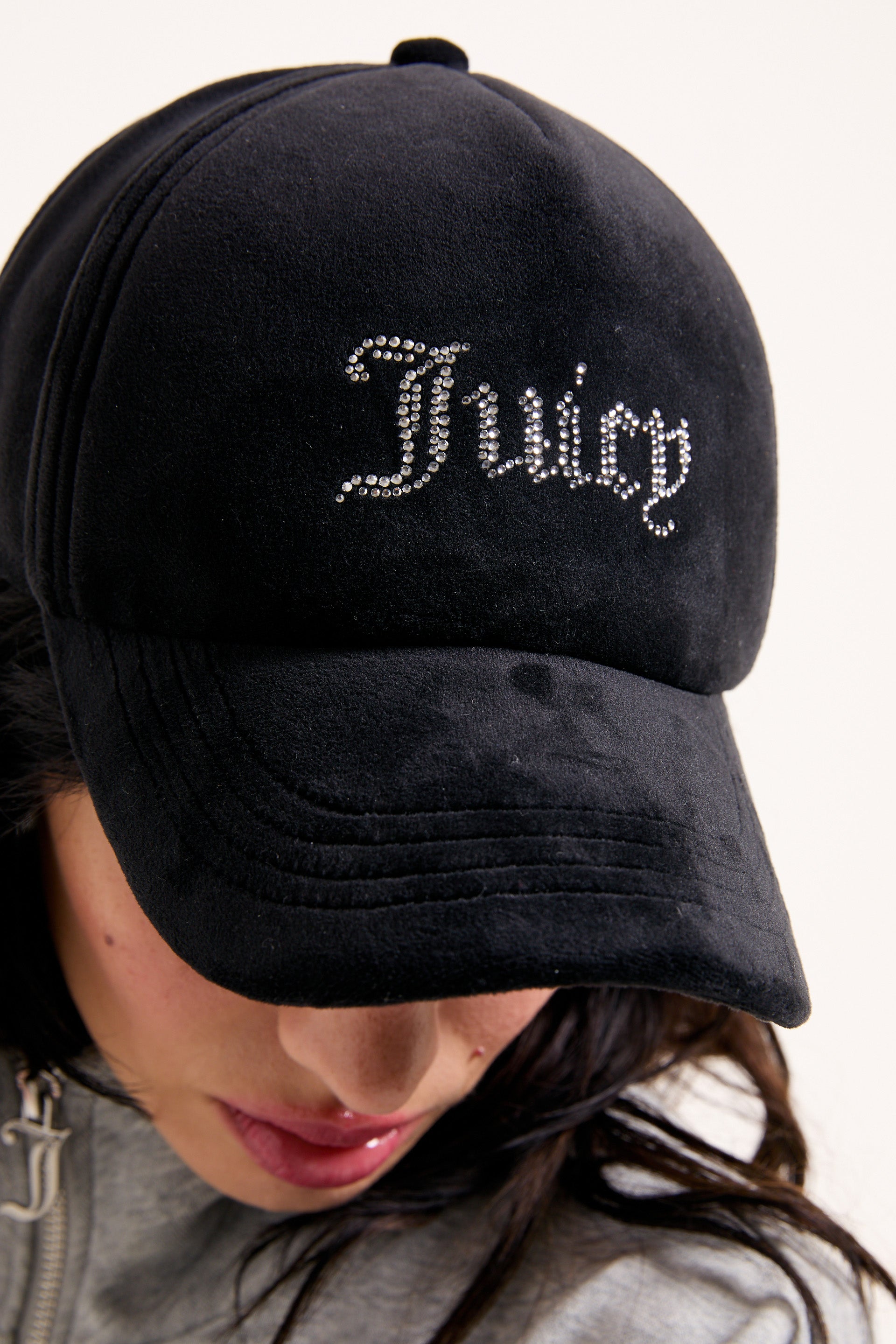 Casquette en velours / strapback - Black