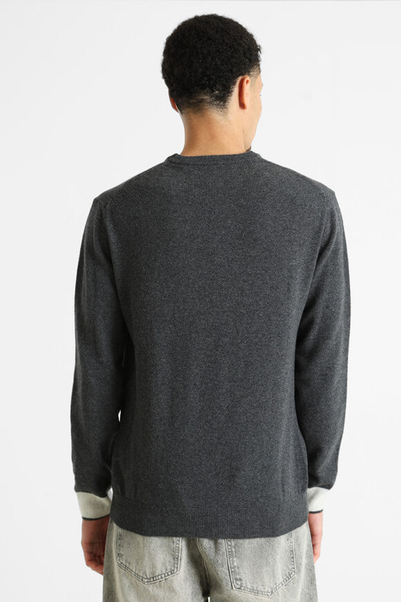 Jed Feinstrickpullover - Dark Grey