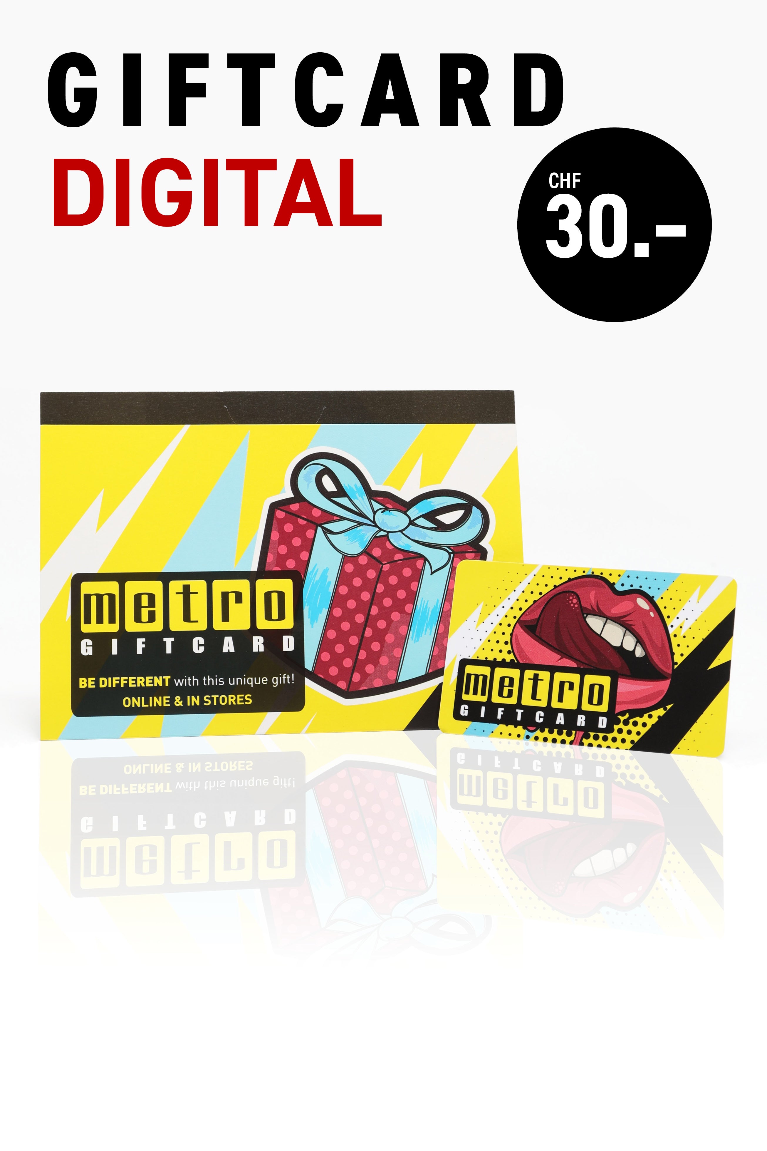 Giftcard Digitale - Jaune + Multicolor