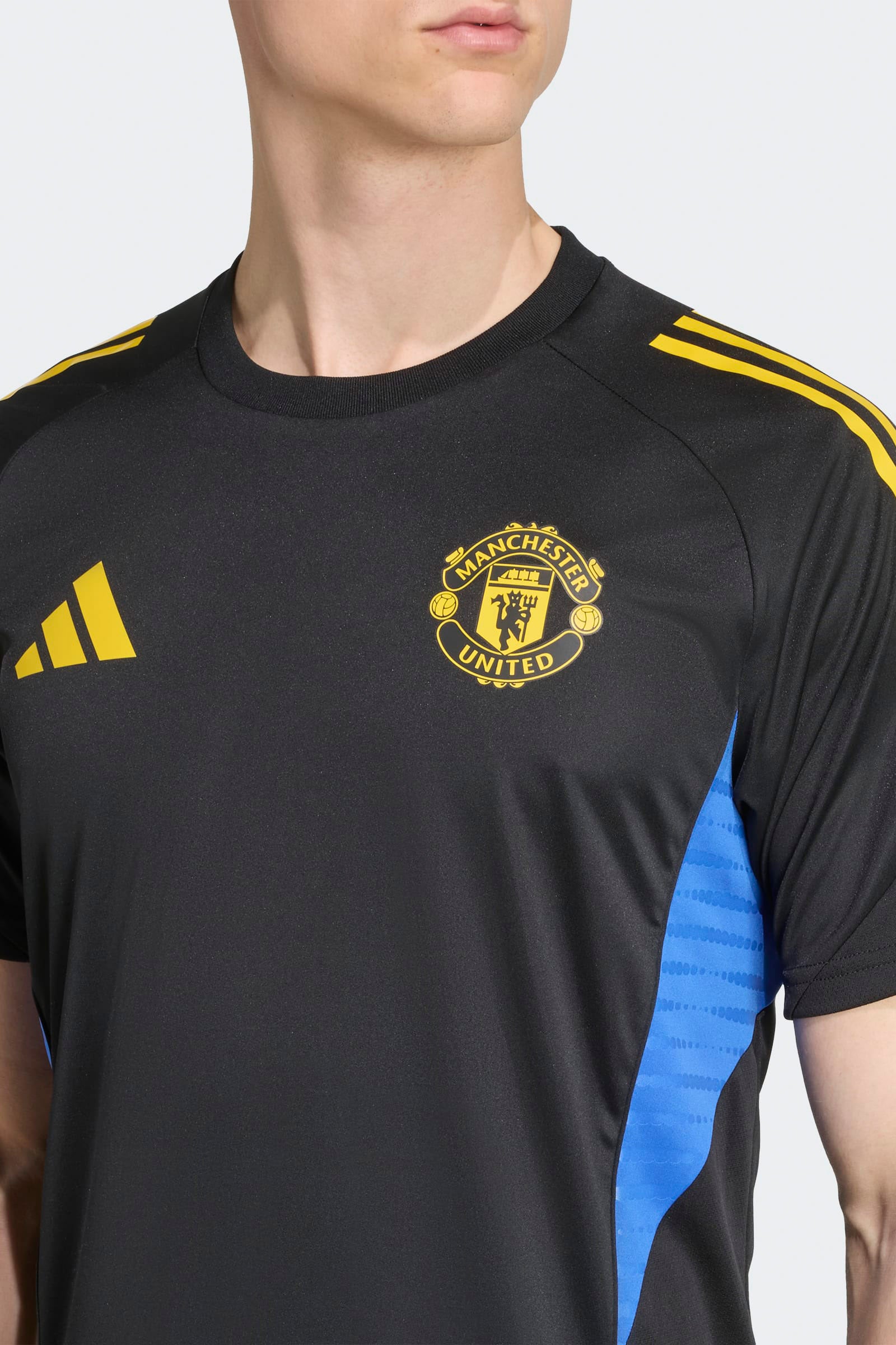 Manchester United T-Shirt - Black + Tribe Yellow