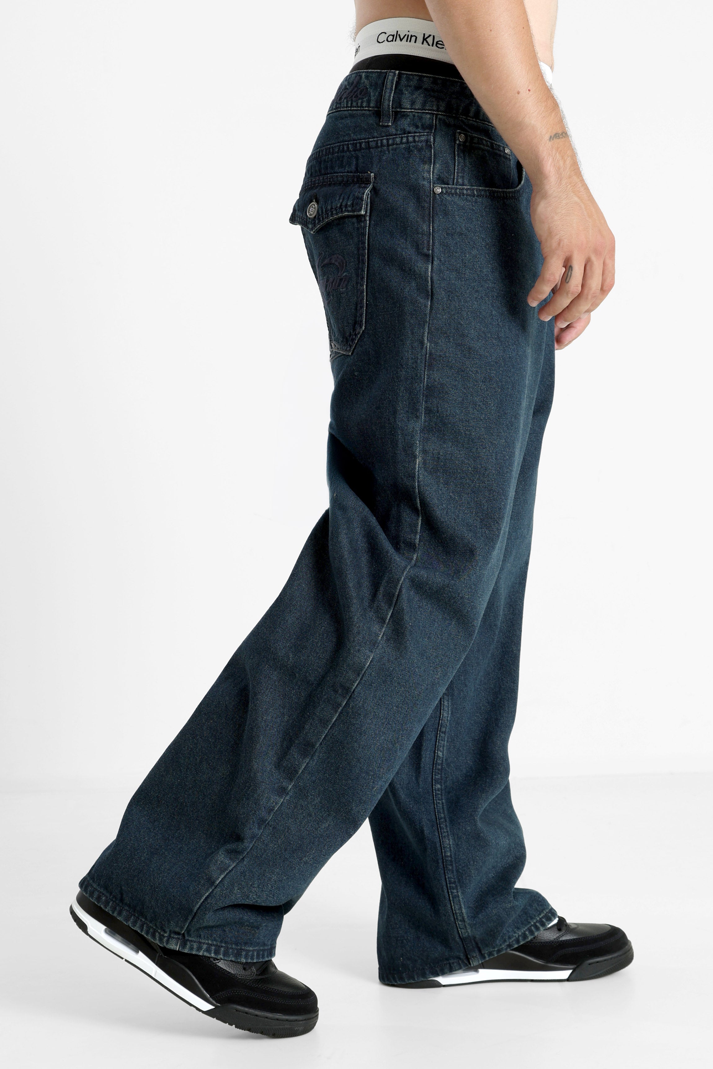 Baggy Fit Jeans - Dunkelblau