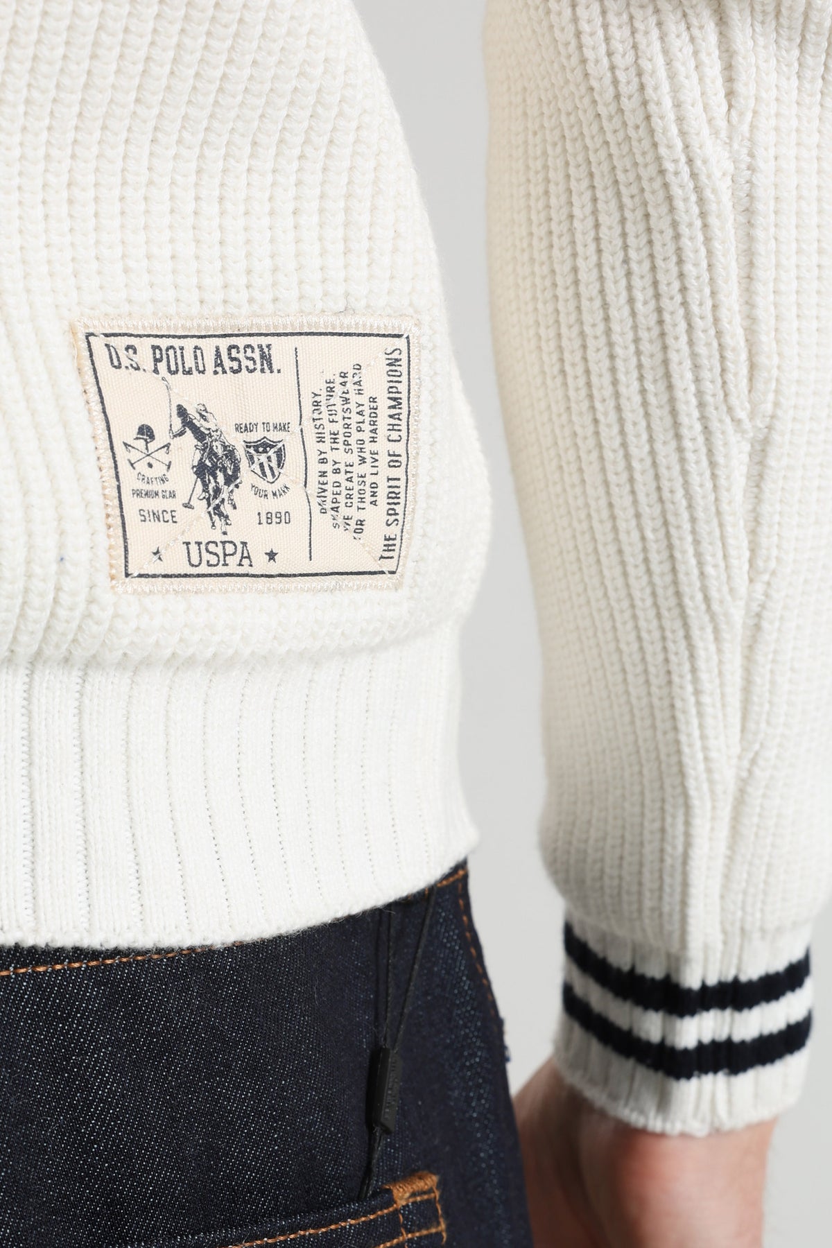 Math Strickpullover - Offwhite