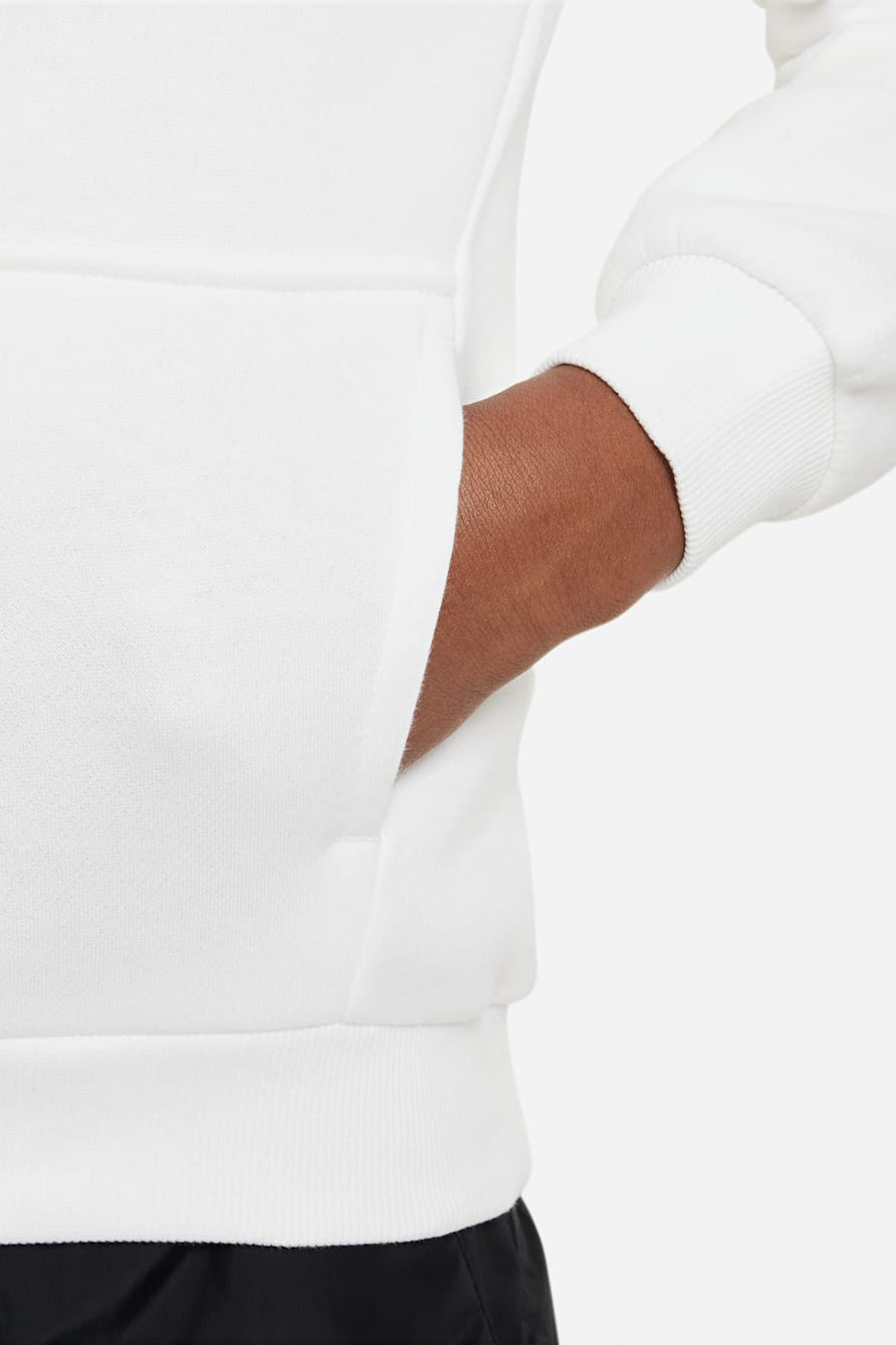 Club Fleece sweatshirt à capuchon - White + Black