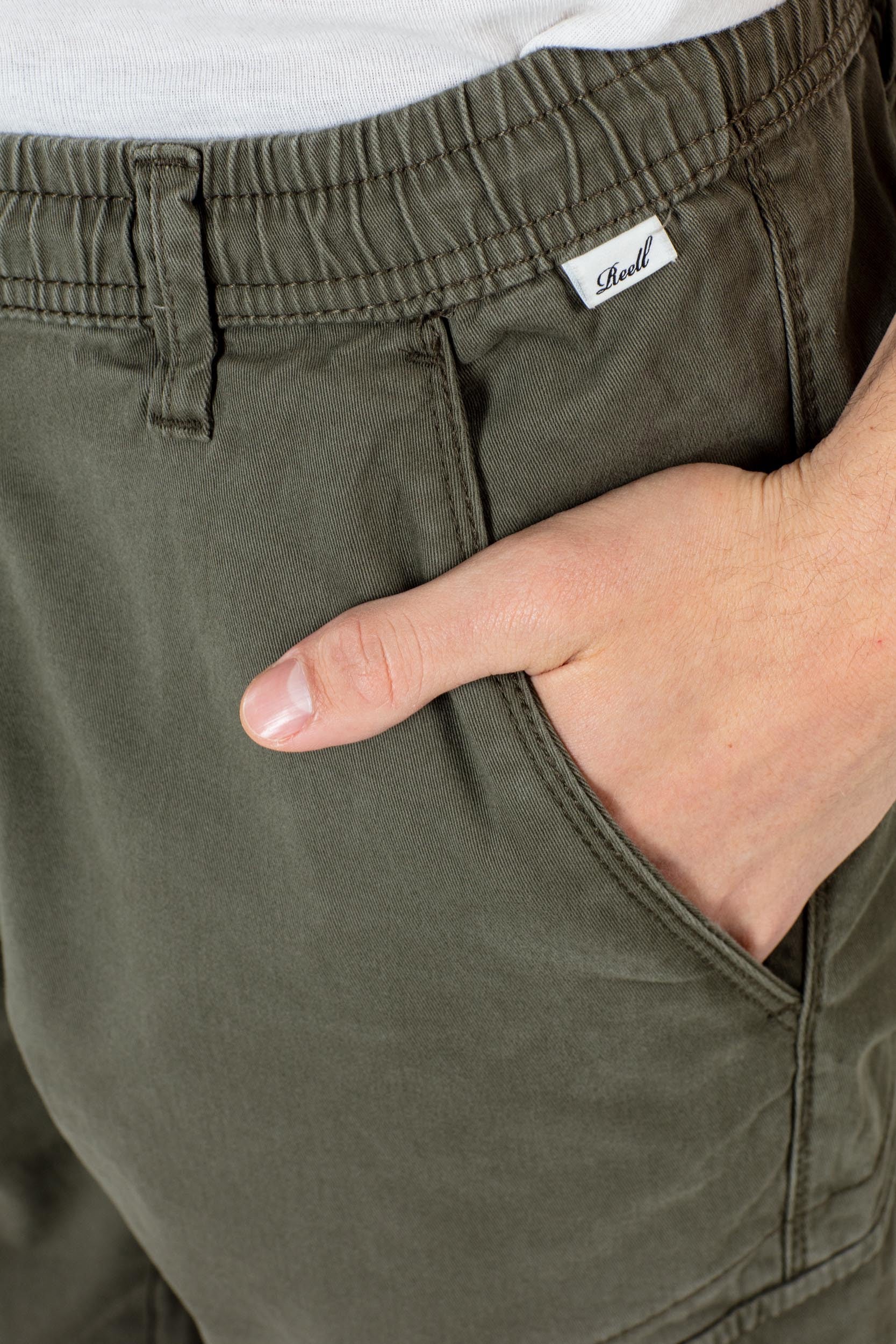 Reflex Rib jogger pant cargo - Olive