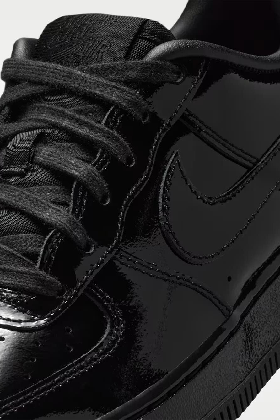 Air Force 1 sneakers vernies - Black